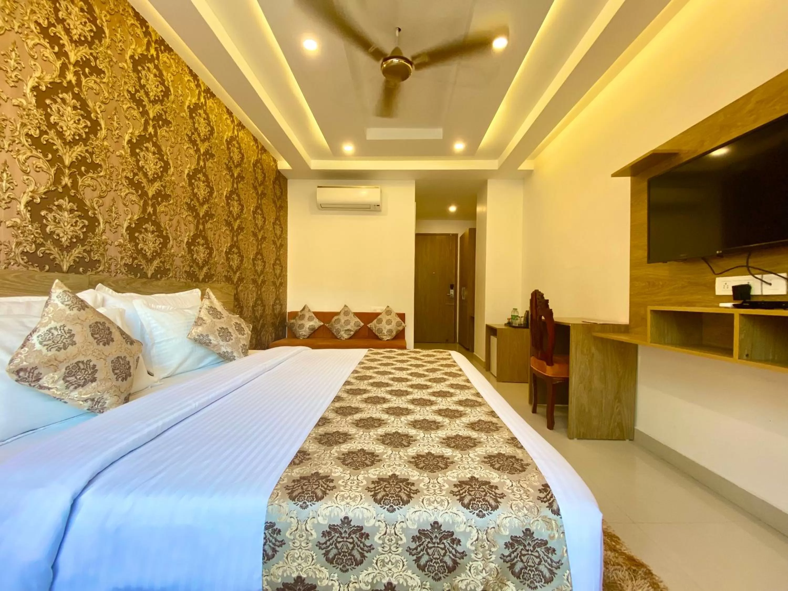 Bed in Arogyadham Wellness Retreat