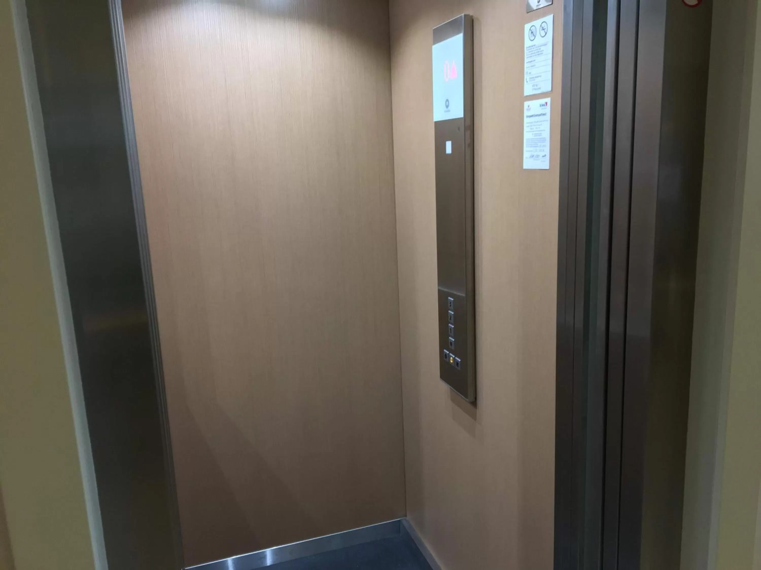 elevator in Hotel Skivehus