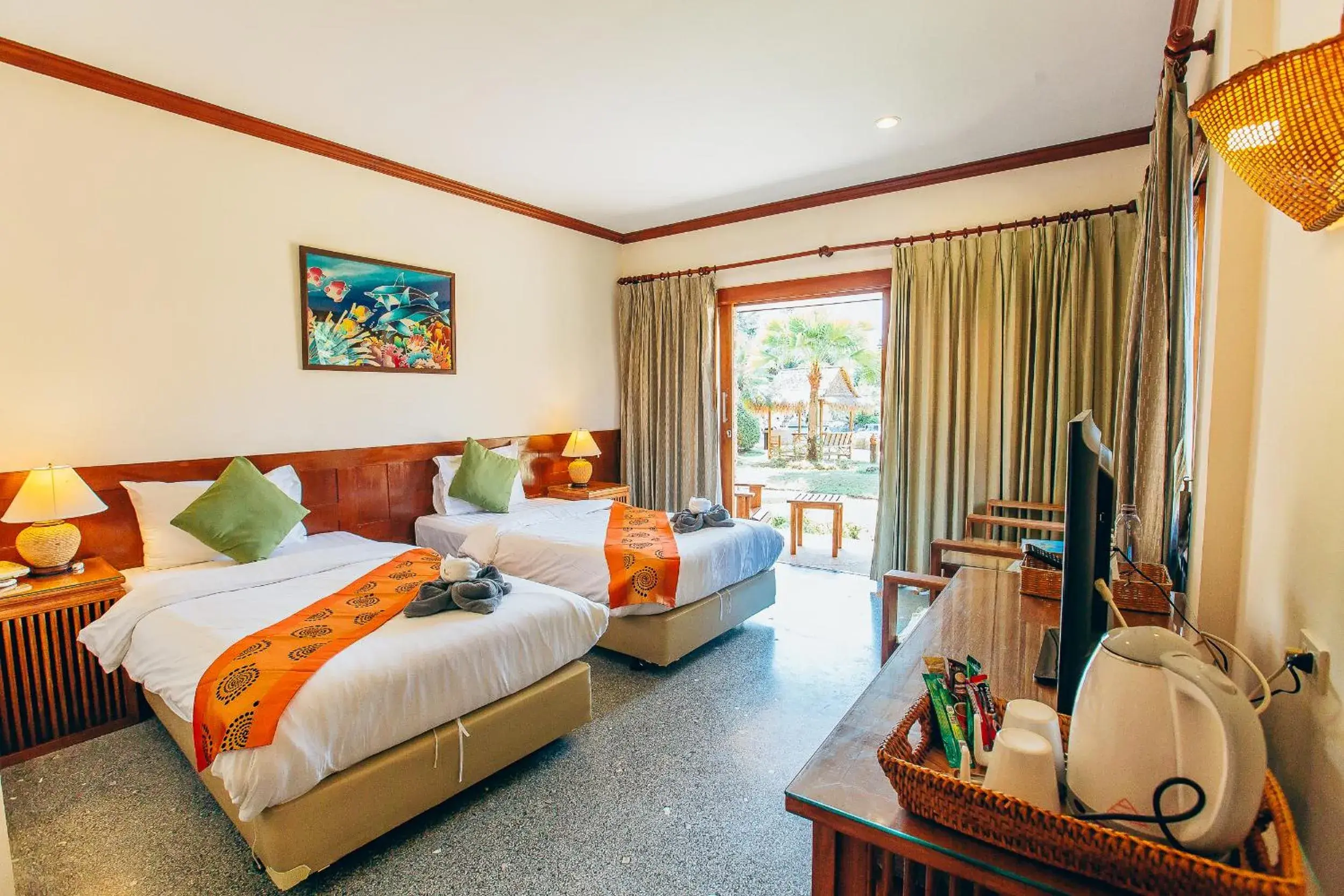 Bed in Krabi Sands Resort