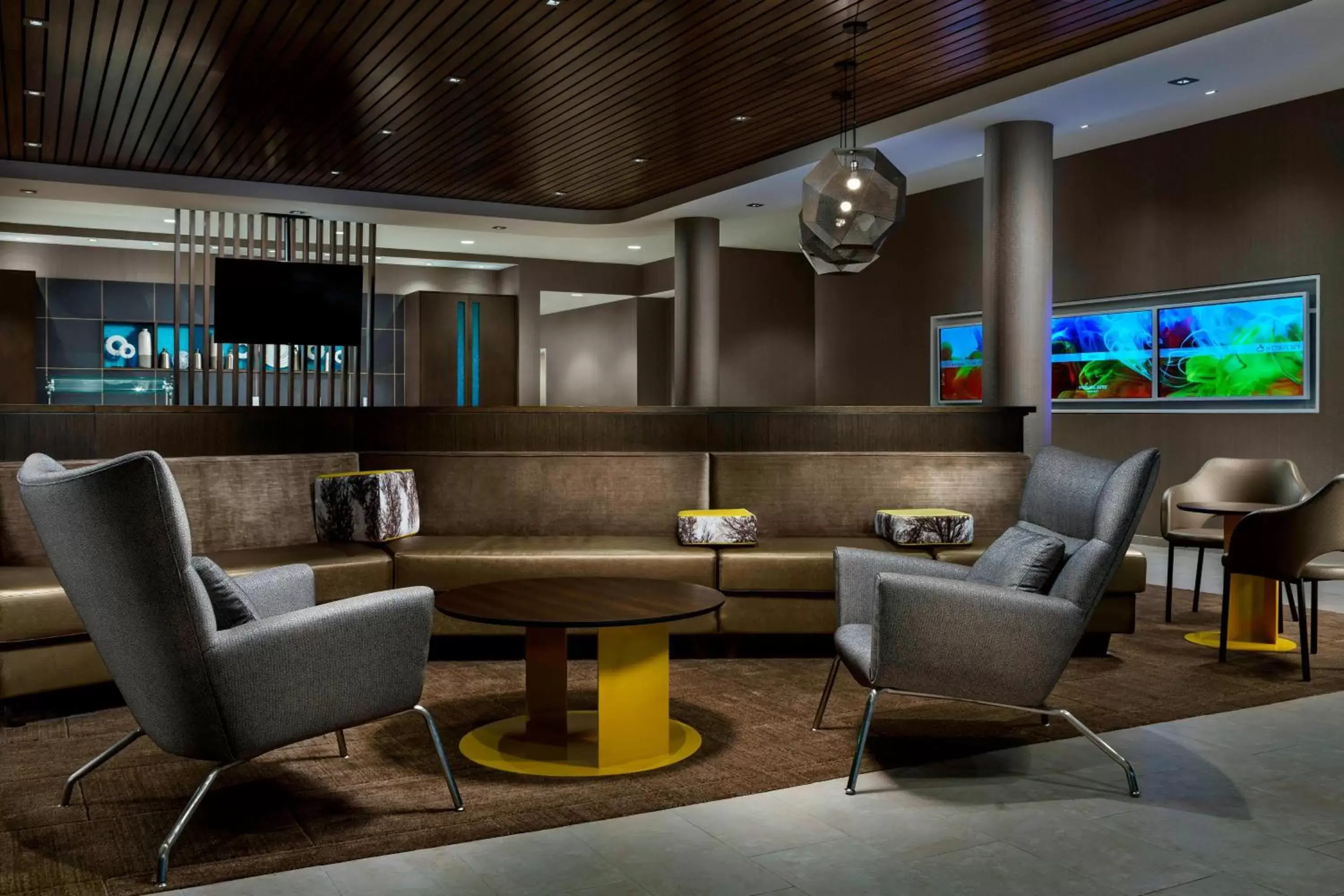 Lobby or reception, Lounge/Bar in SpringHill Suites by Marriott Belmont Redwood Shores