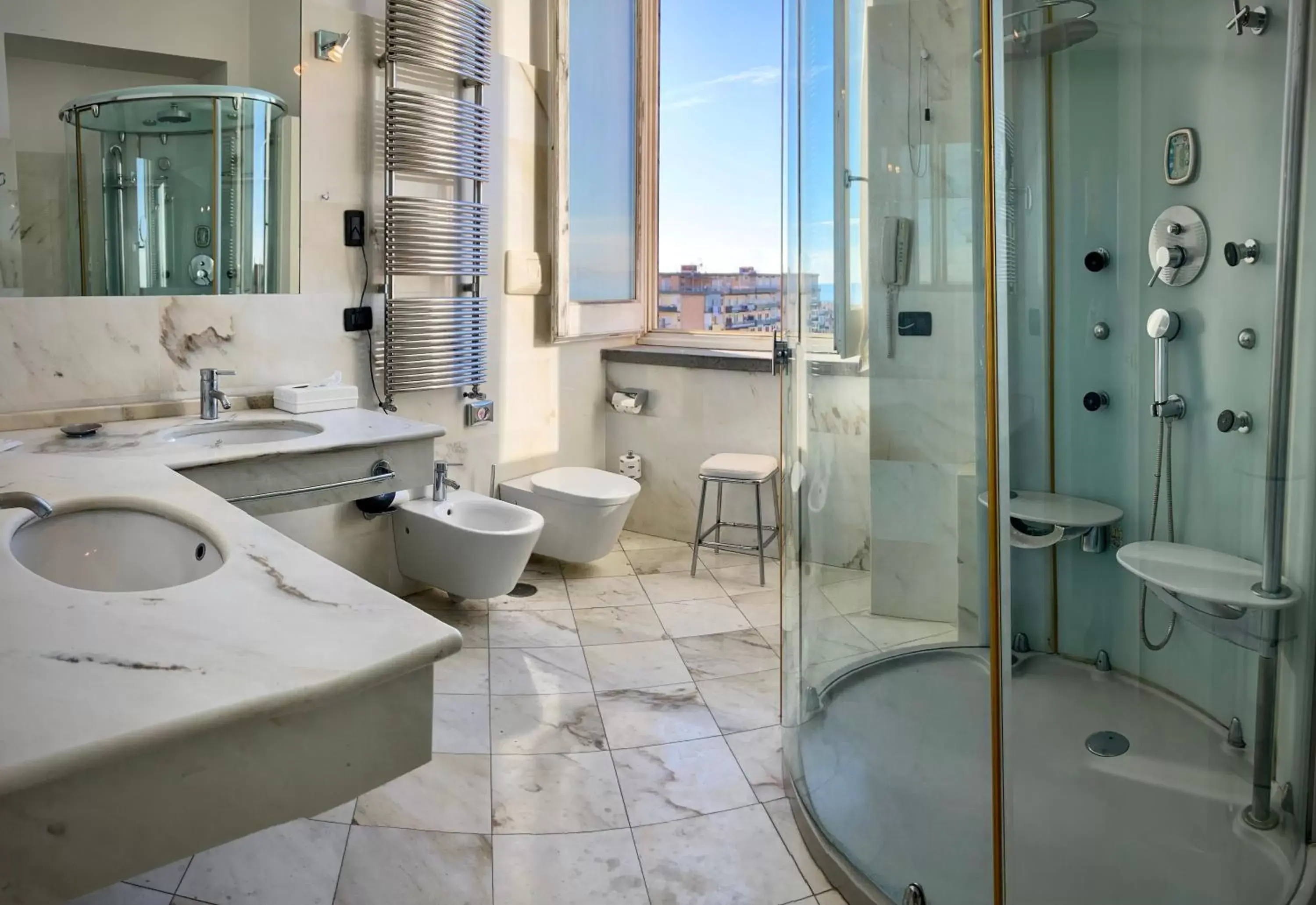 Shower, Bathroom in Miglio d'Oro Park Hotel