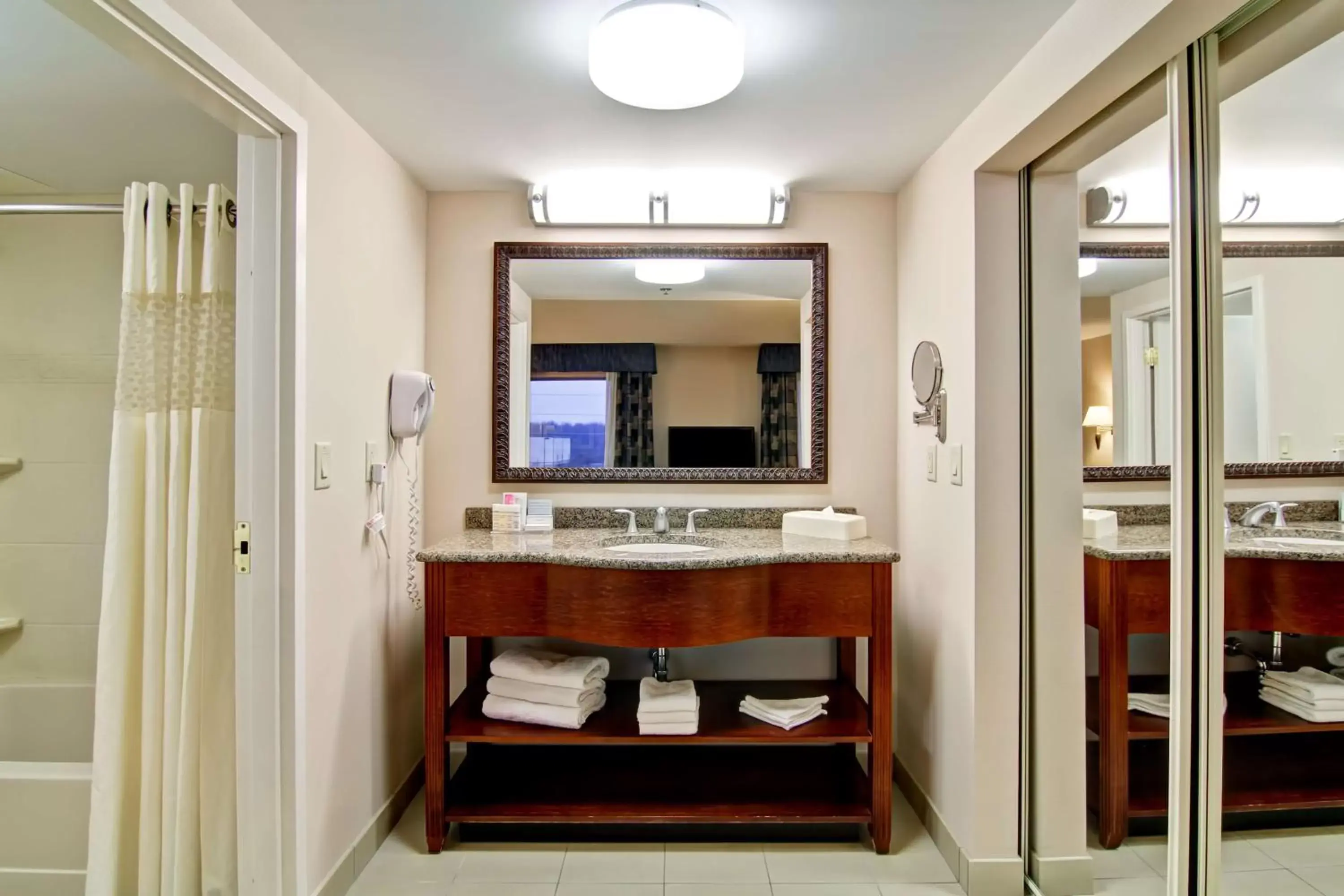 Bathroom in Hampton Inn By Hilton & Suites Guelph, Ontario, Canada