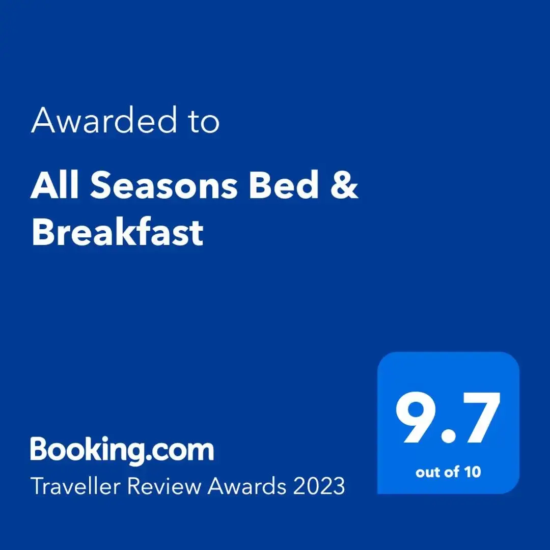 Logo/Certificate/Sign/Award in All Seasons Bed & Breakfast - Adults Only