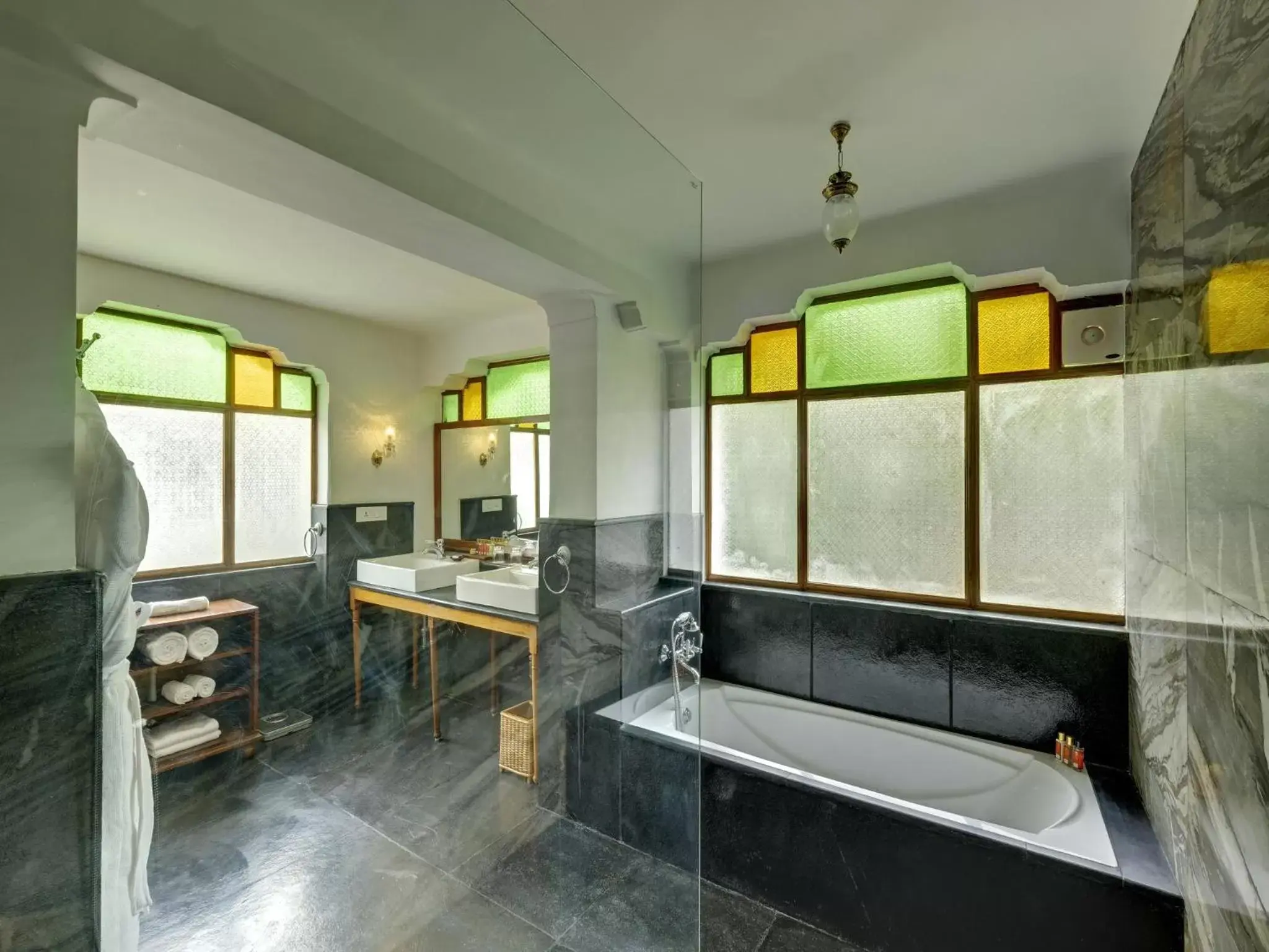 Bathroom in lebua Lucknow