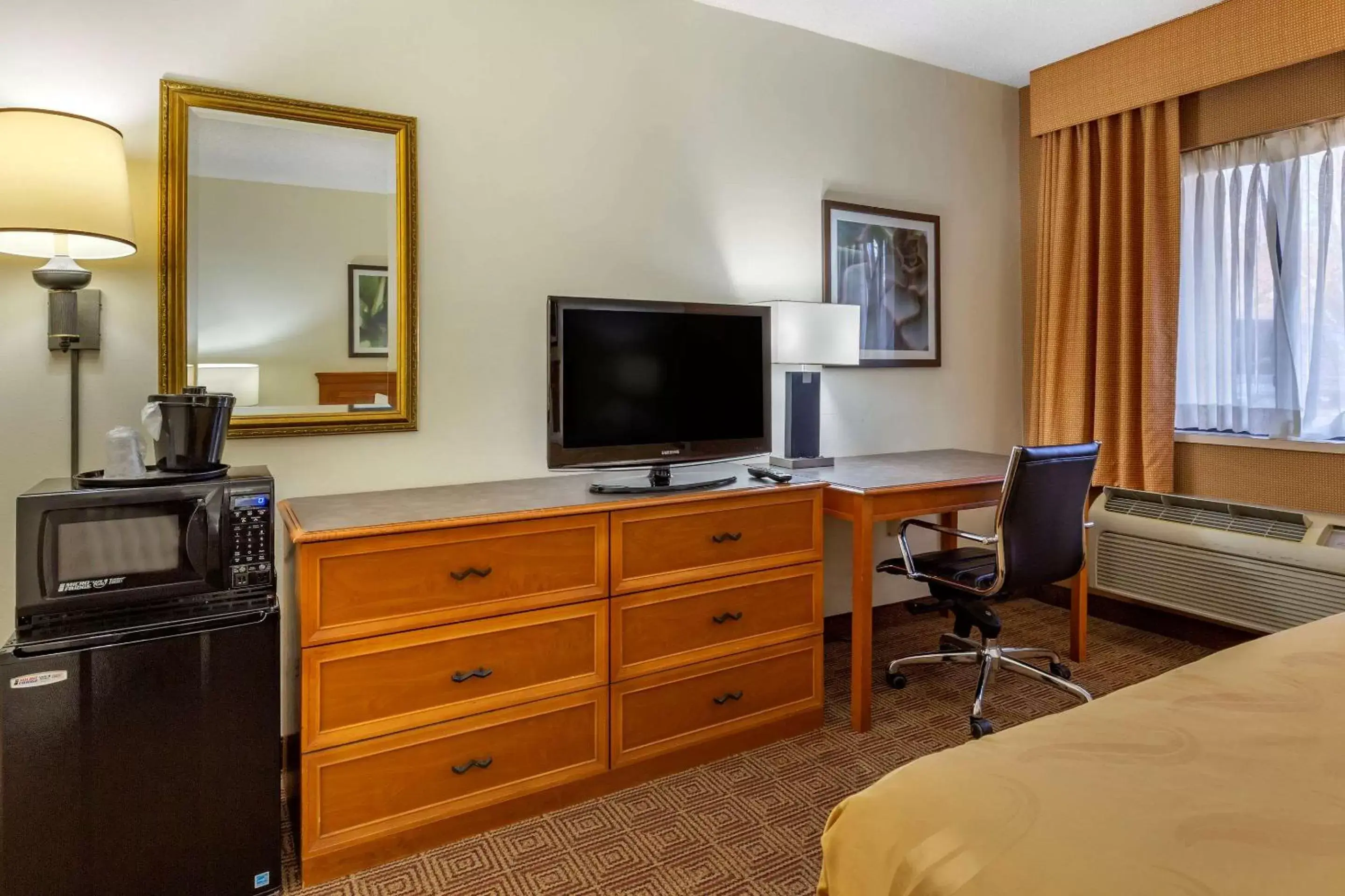 Photo of the whole room, TV/Entertainment Center in Quality Inn & Suites Raleigh Durham Airport