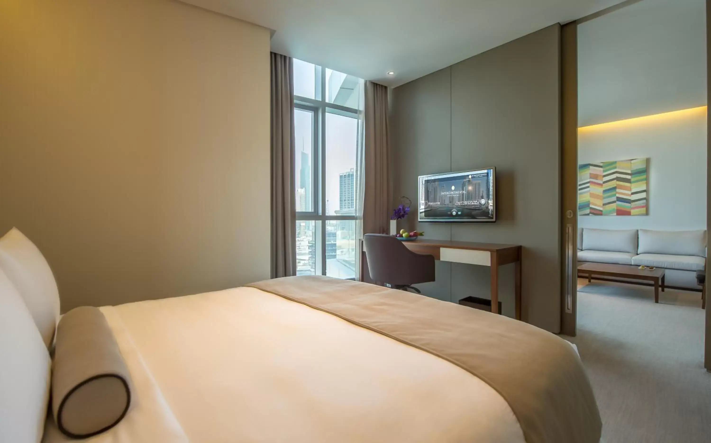 Bedroom, Bed in InterContinental Dubai Marina, an IHG Hotel