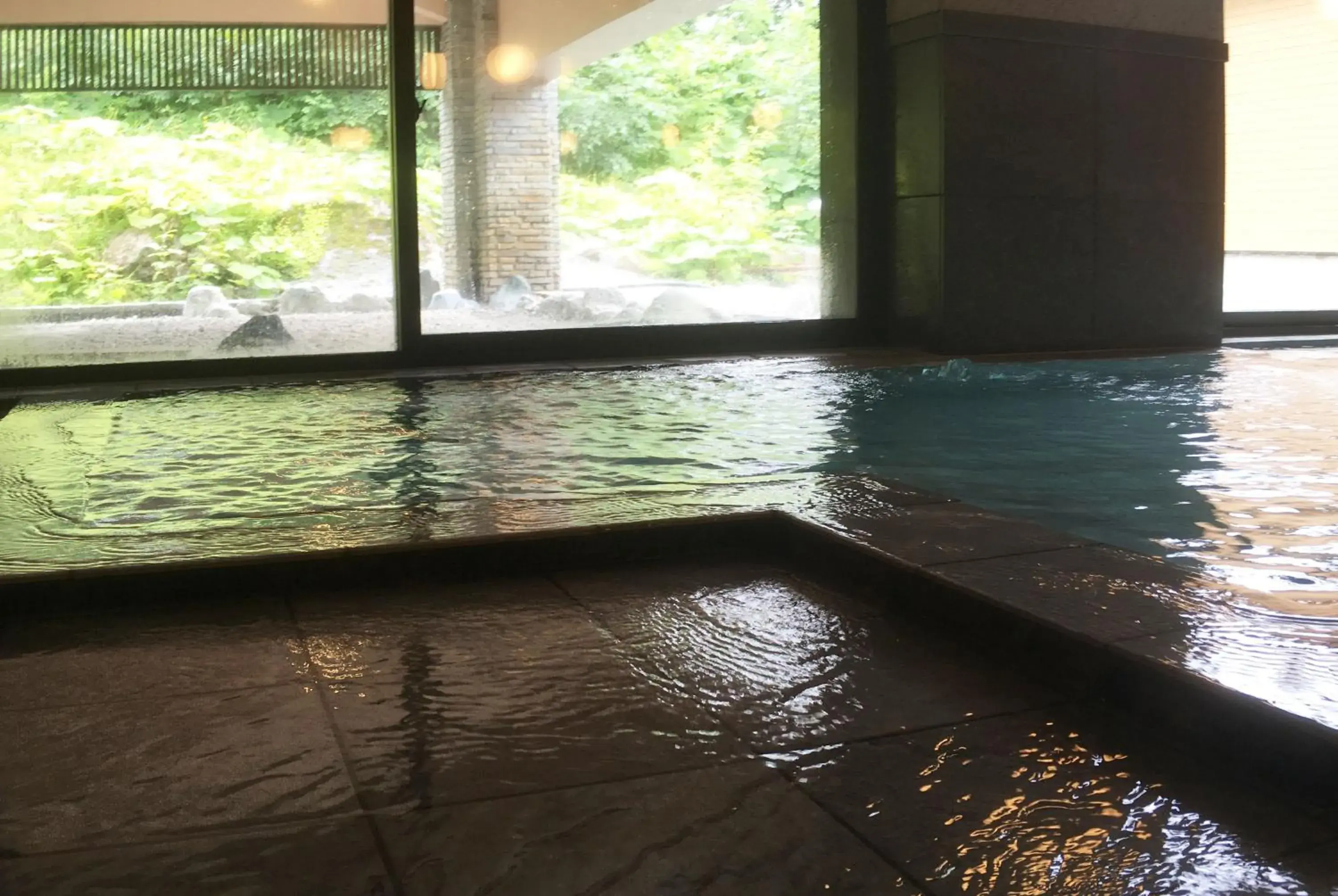 Hot Spring Bath, Swimming Pool in Asahidake Onsen Hotel Bear Monte