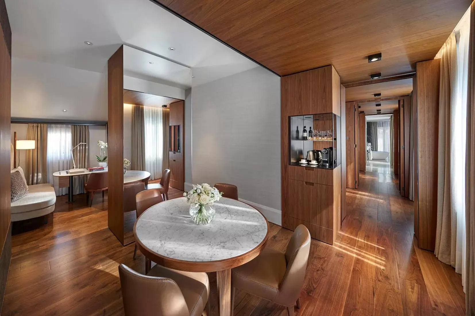 Living room, Dining Area in Mandarin Oriental, Milan