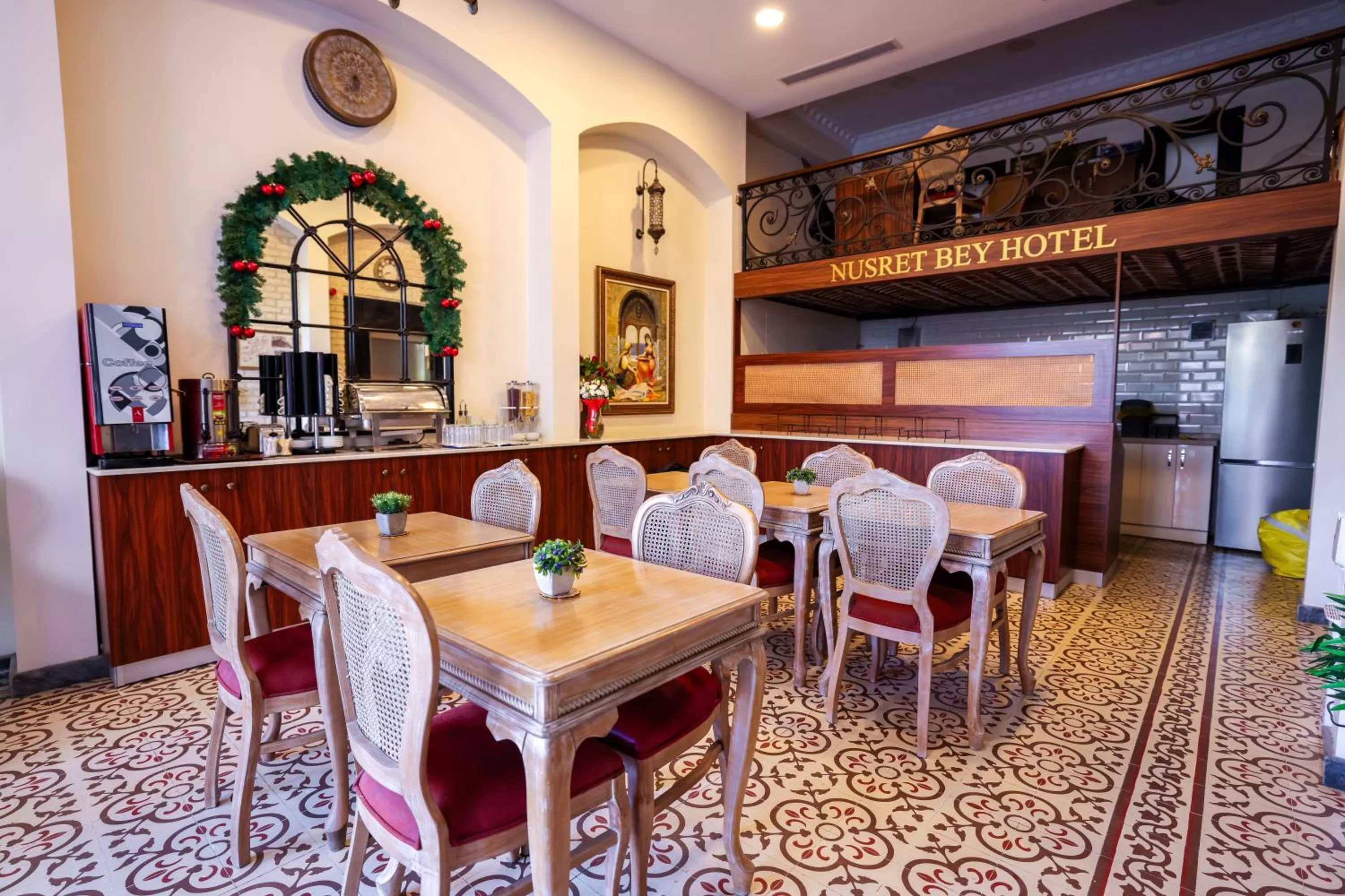 Seating area in Nusretbey Hotel