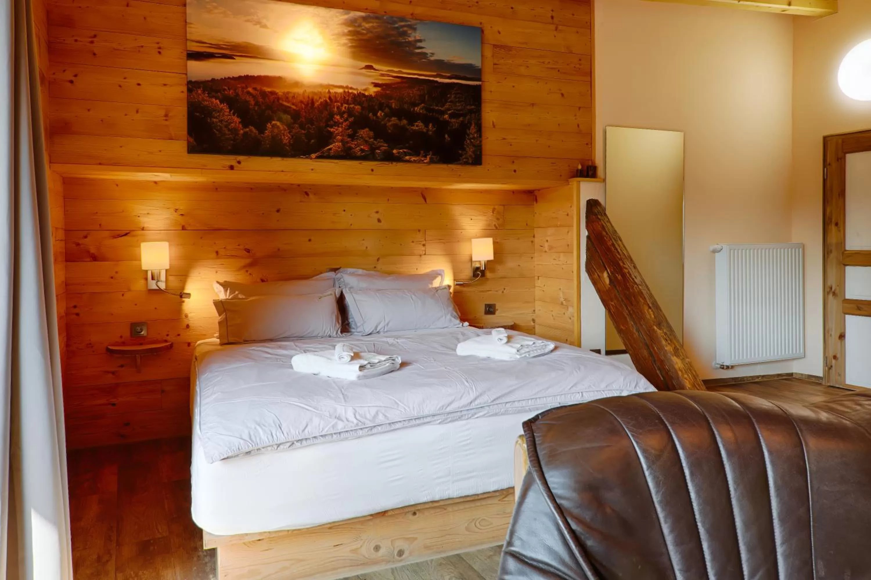 Photo of the whole room, Bed in Sennerhütte Landhotel