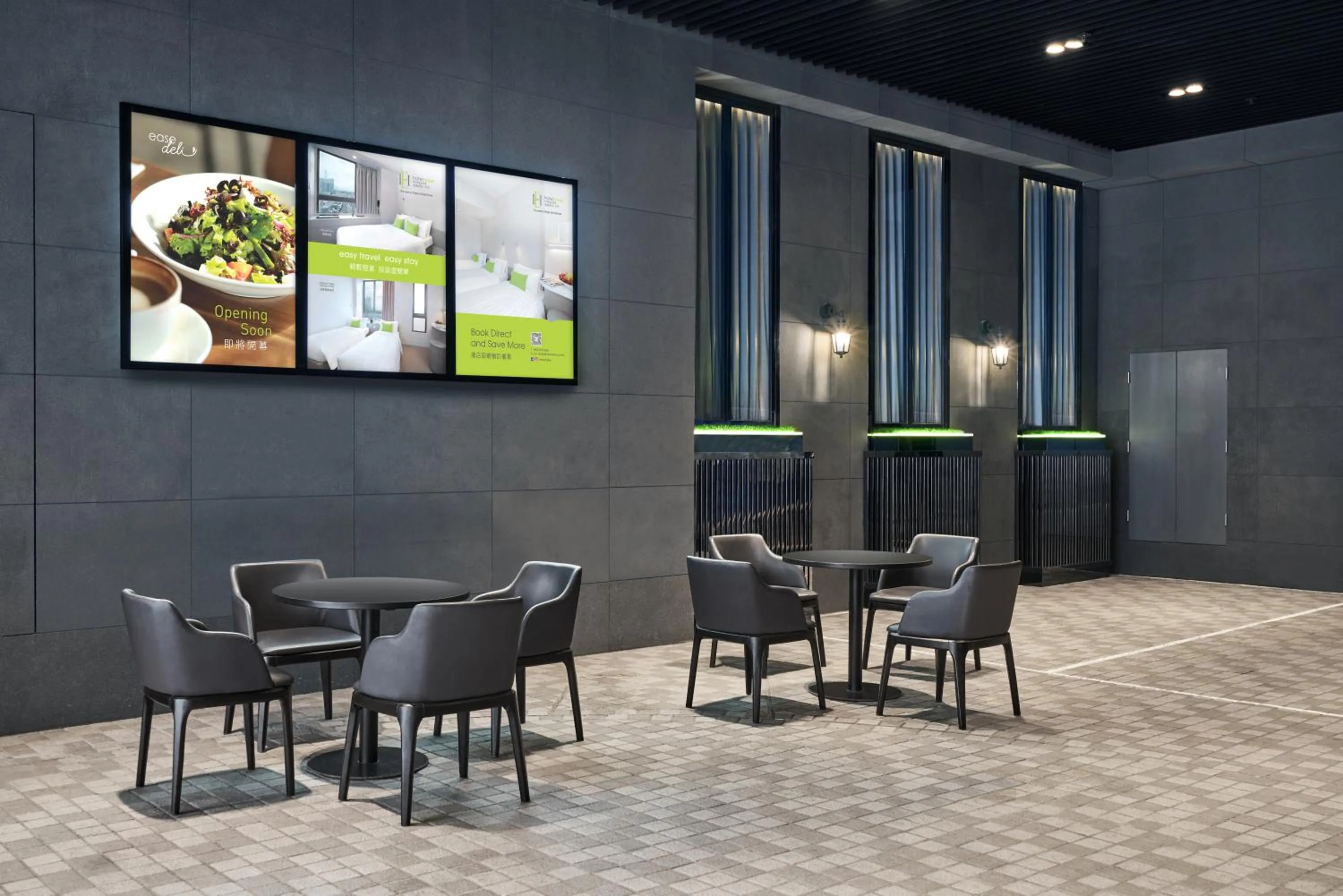 Seating area in Hotel Ease Mong Kok
