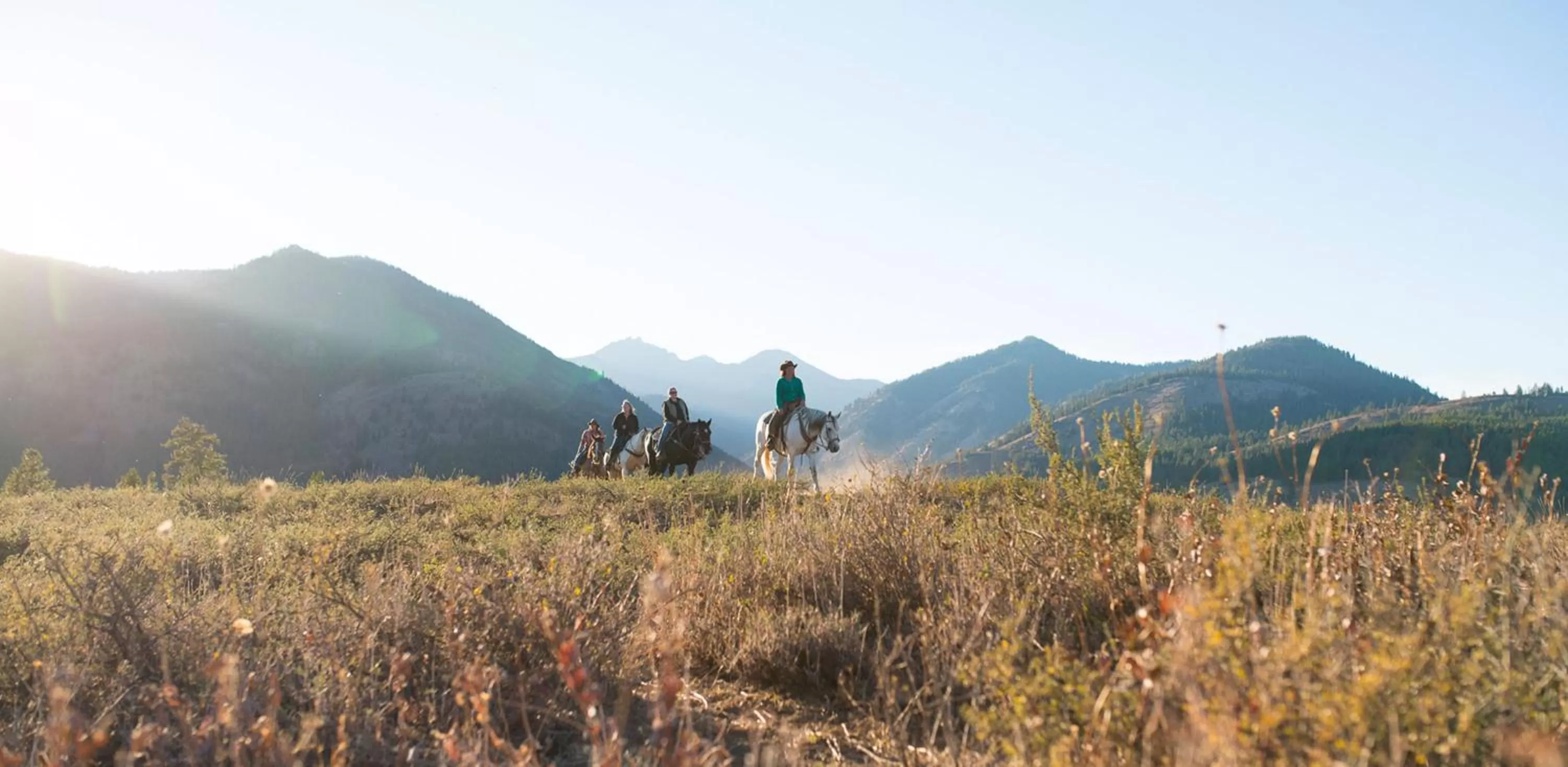 Horse-riding in Sun Mountain Lodge