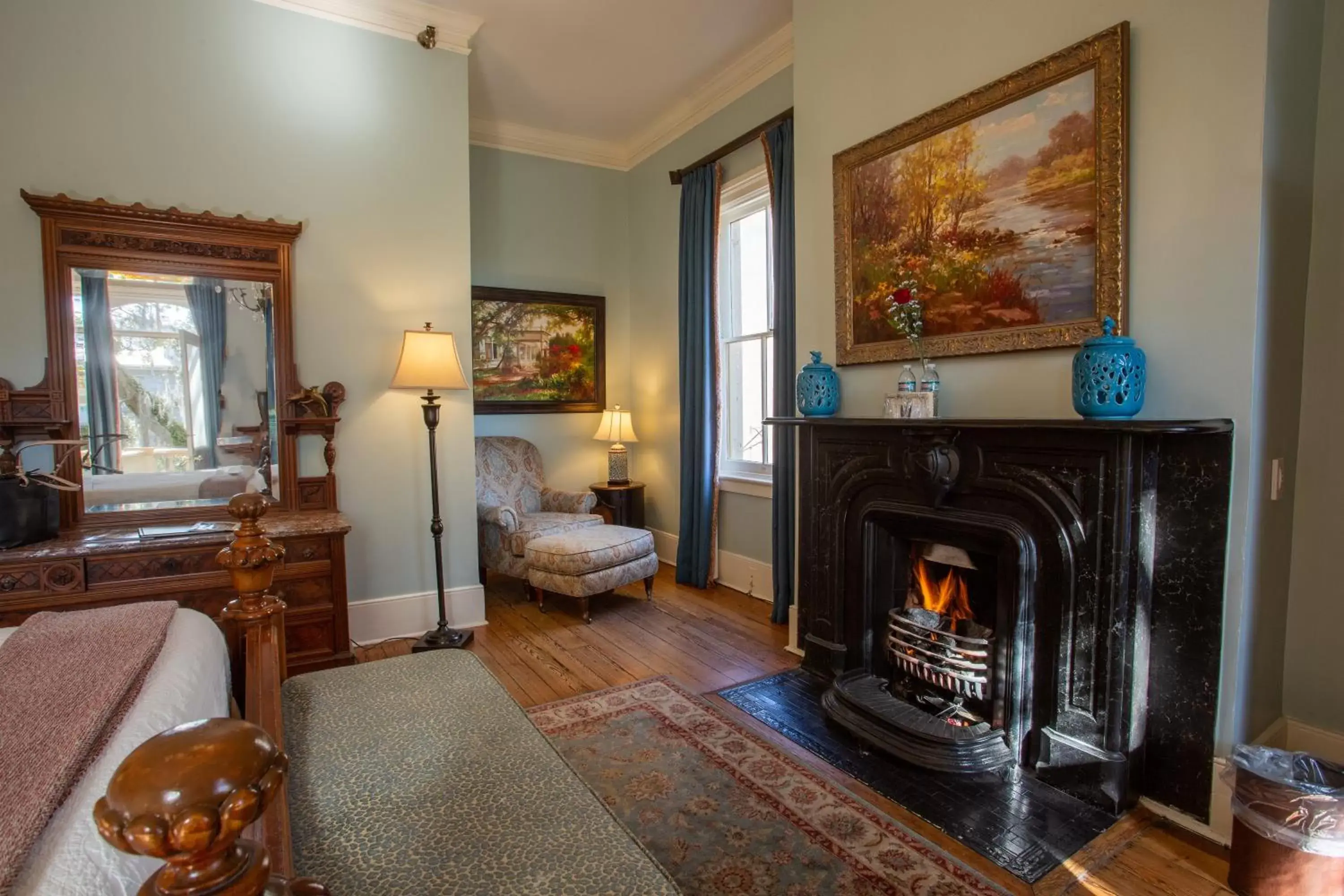 Seating area in The Gastonian, Historic Inns of Savannah Collection