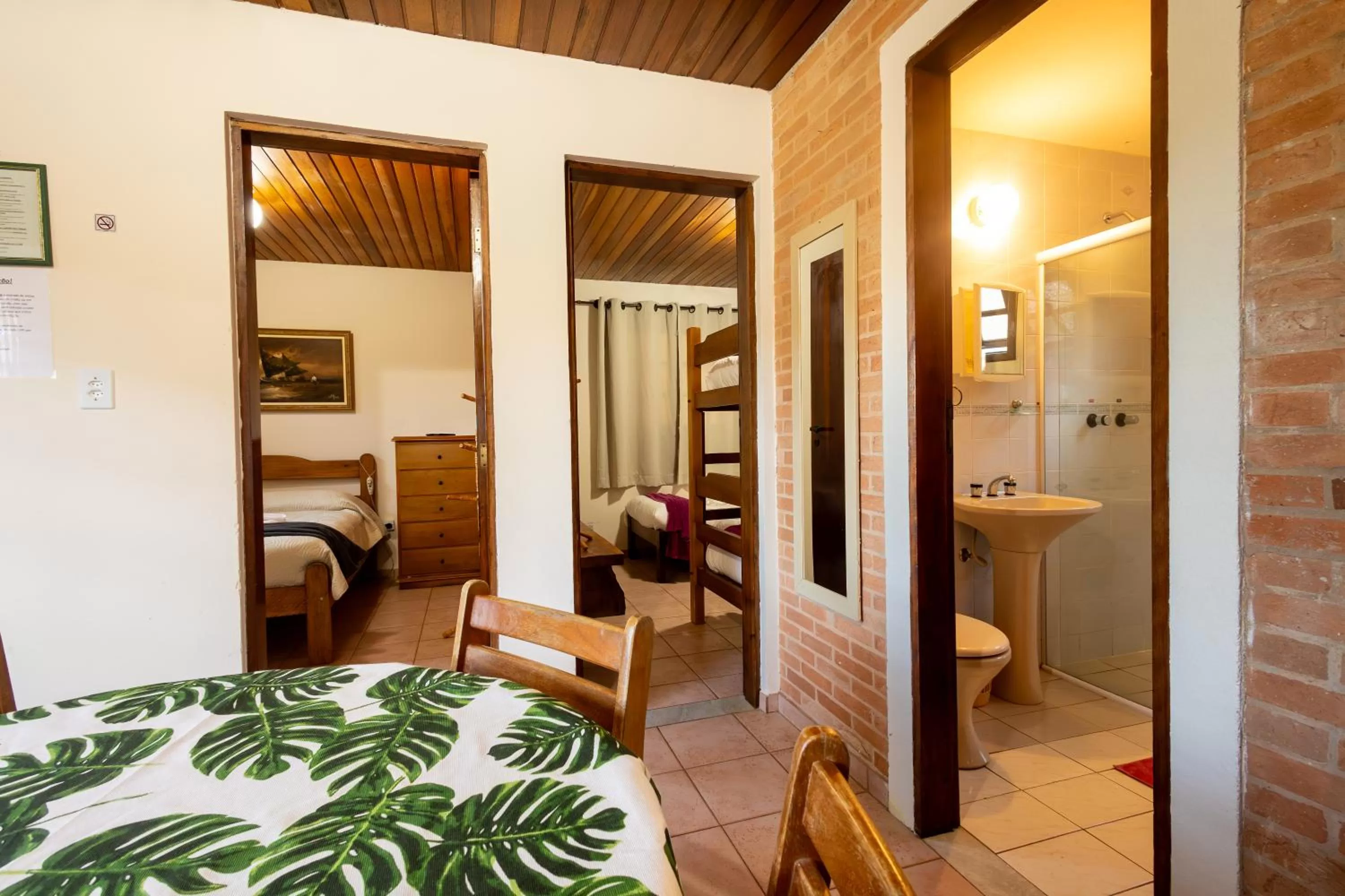 Bed in Pousada 3 Pinheiros