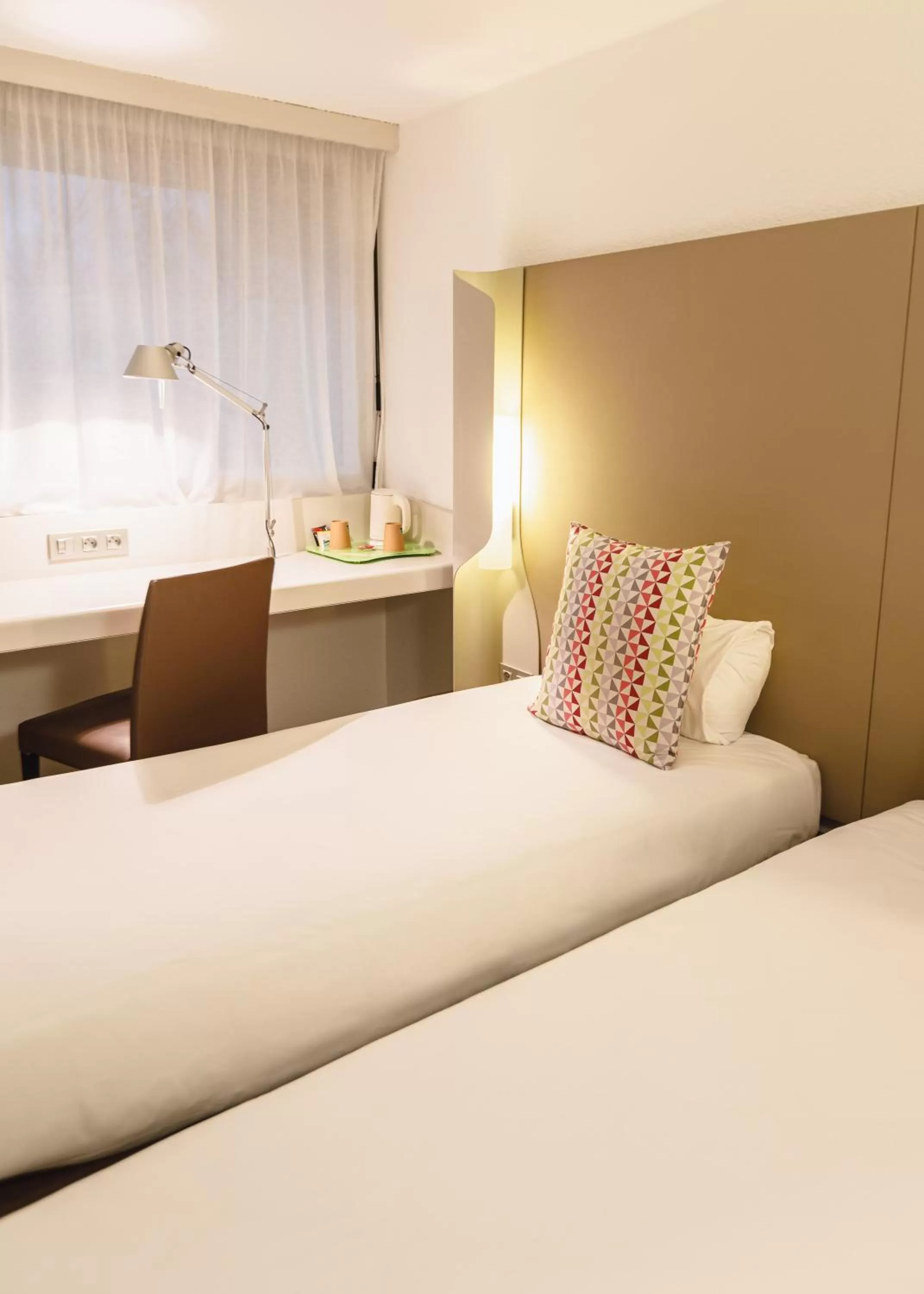 Bedroom, Bed in Campanile NATURE - Lyon Est Bron Eurexpo