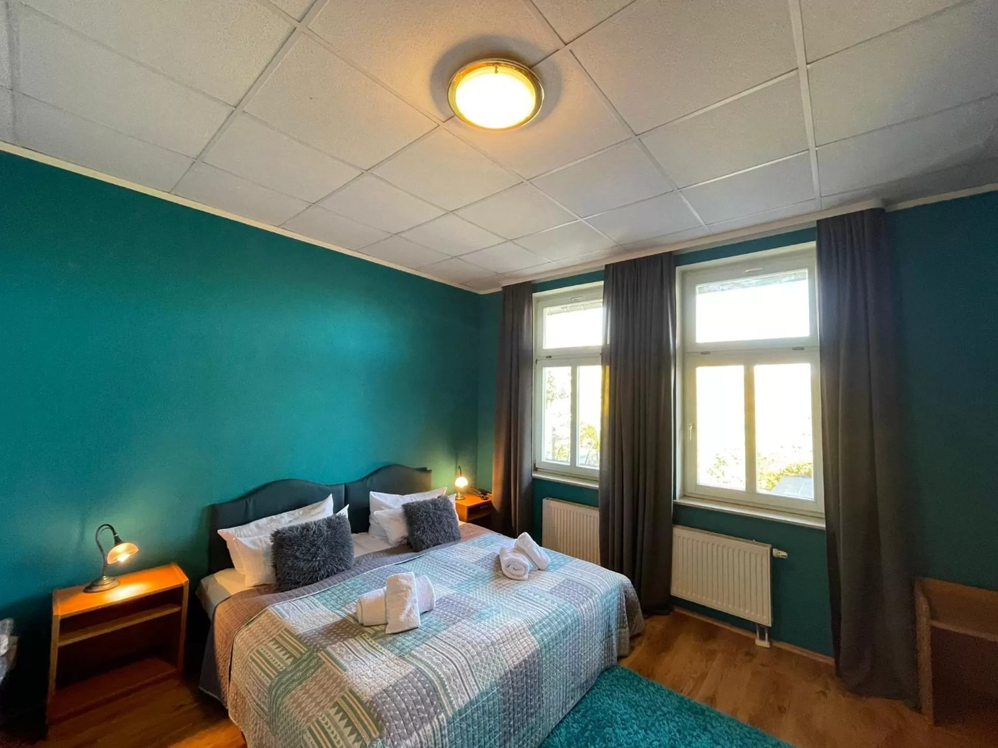 Photo of the whole room, Bed in Parkhotel Waldschlösschen