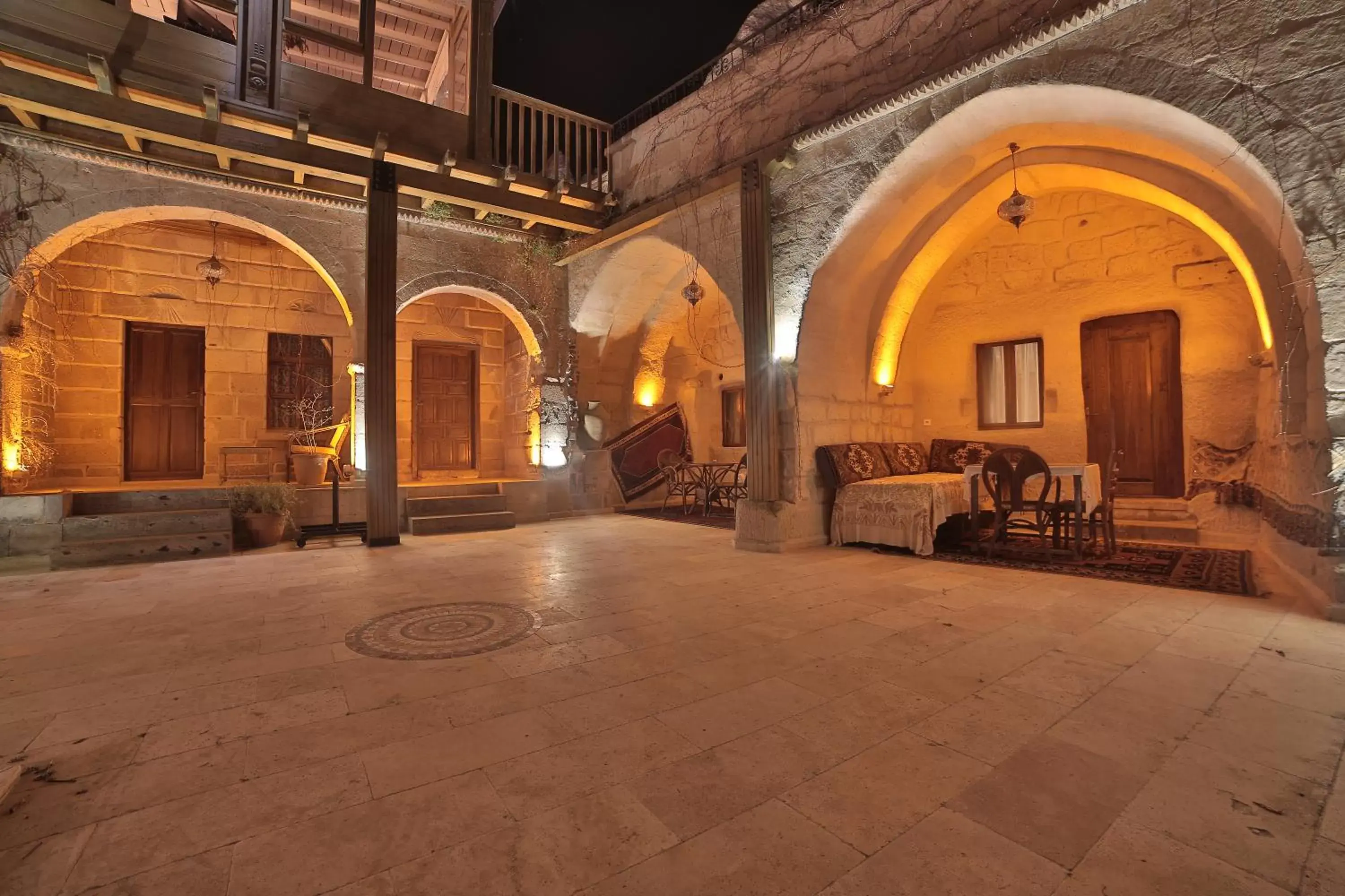 Patio in Local Cave House Hotel