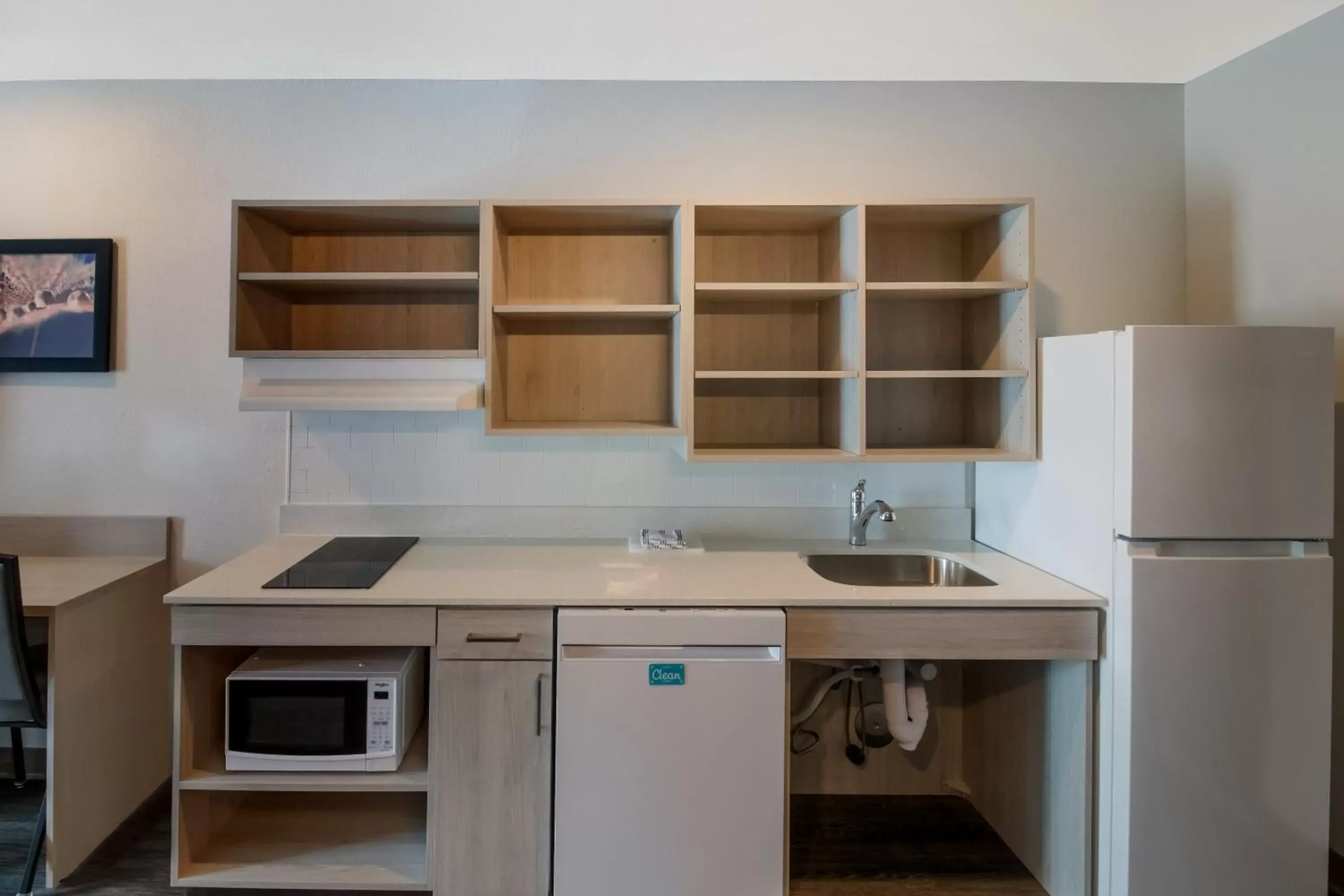 Kitchen or kitchenette, Kitchen/Kitchenette in WoodSpring Suites Hermitage - Nashville Airport