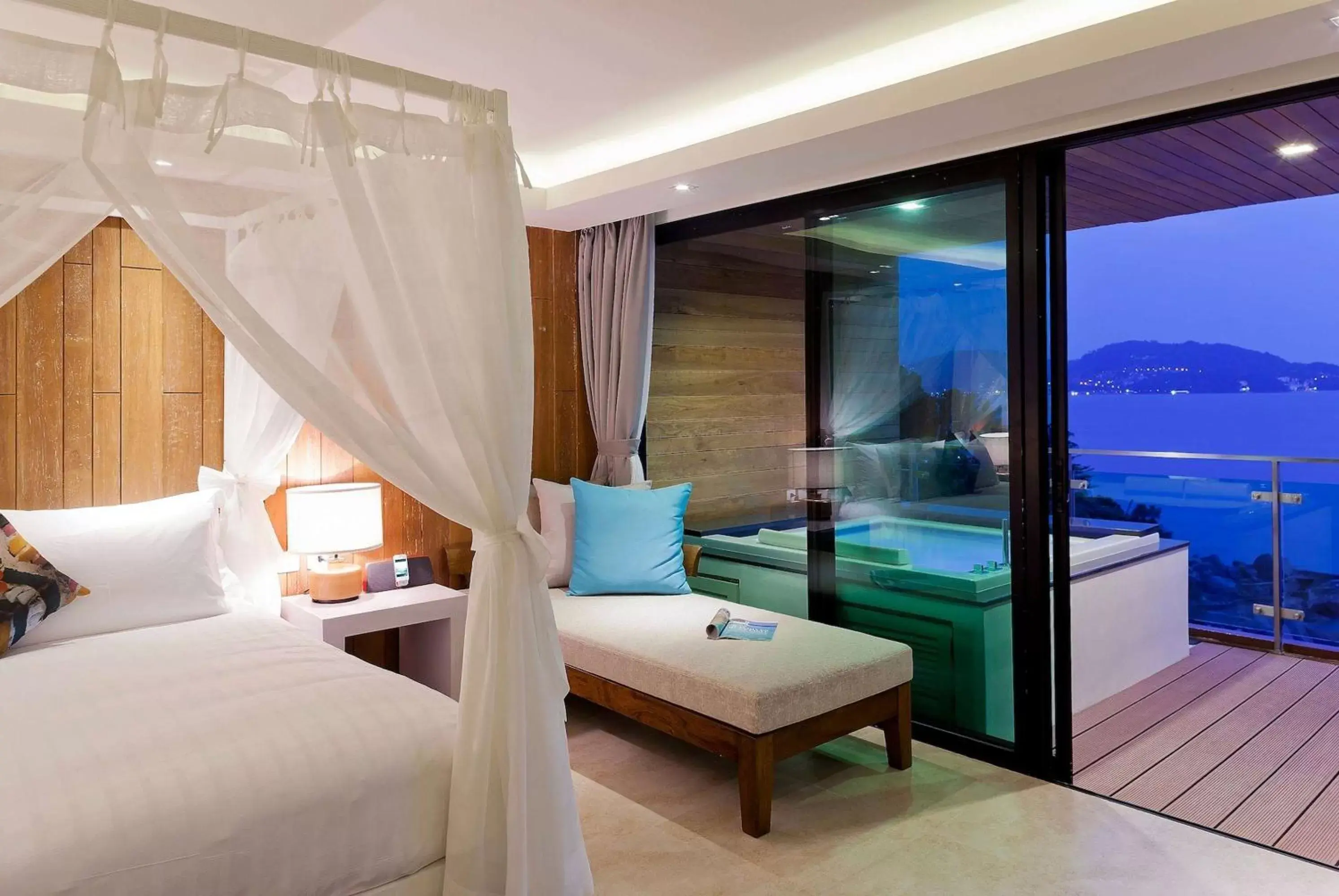 Hot Tub, Bed in Zenmaya Oceanfront Phuket, Trademark Collection by Wyndham