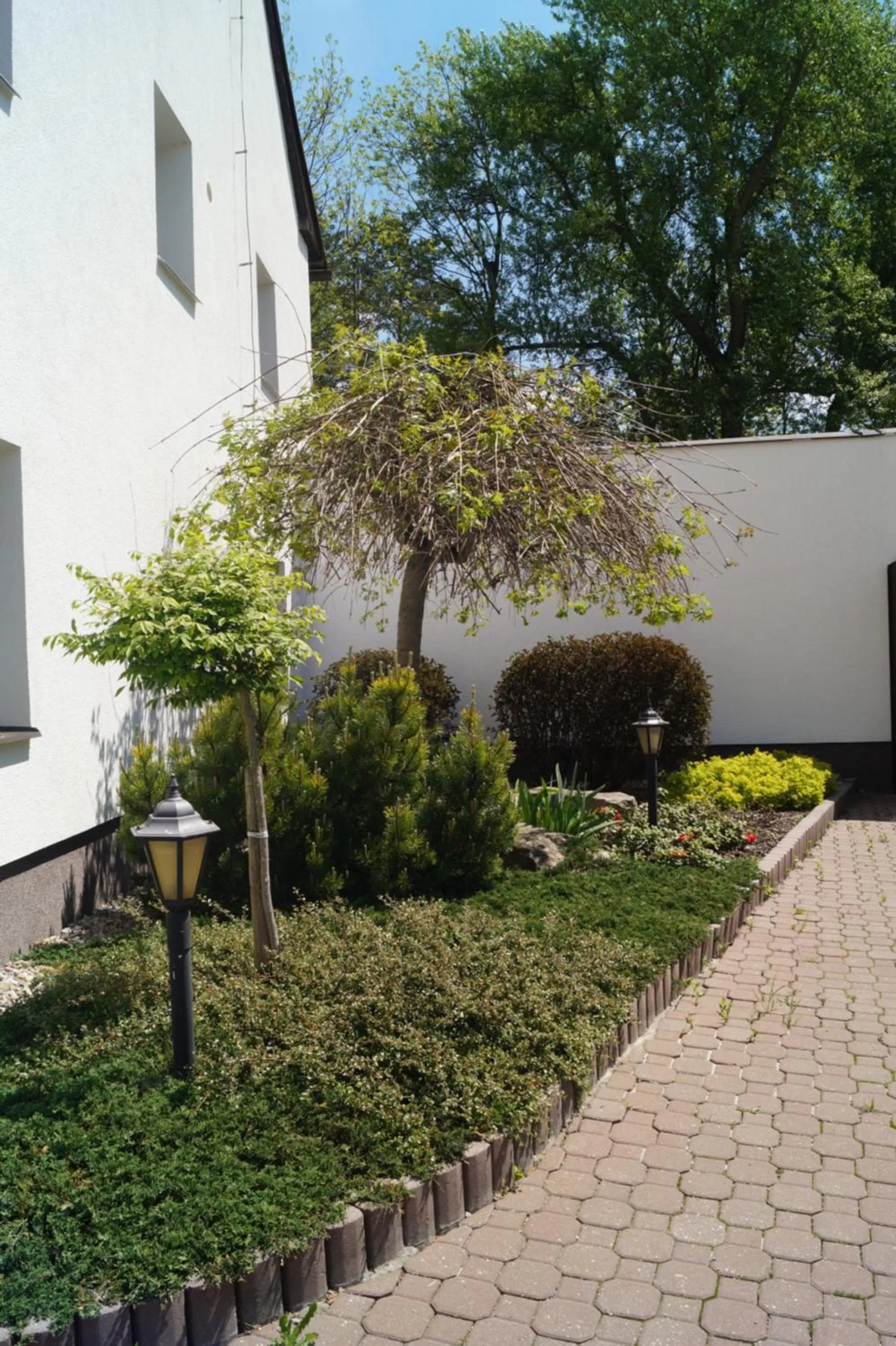 Patio in Hotel a Hostinec Tálský mlýn