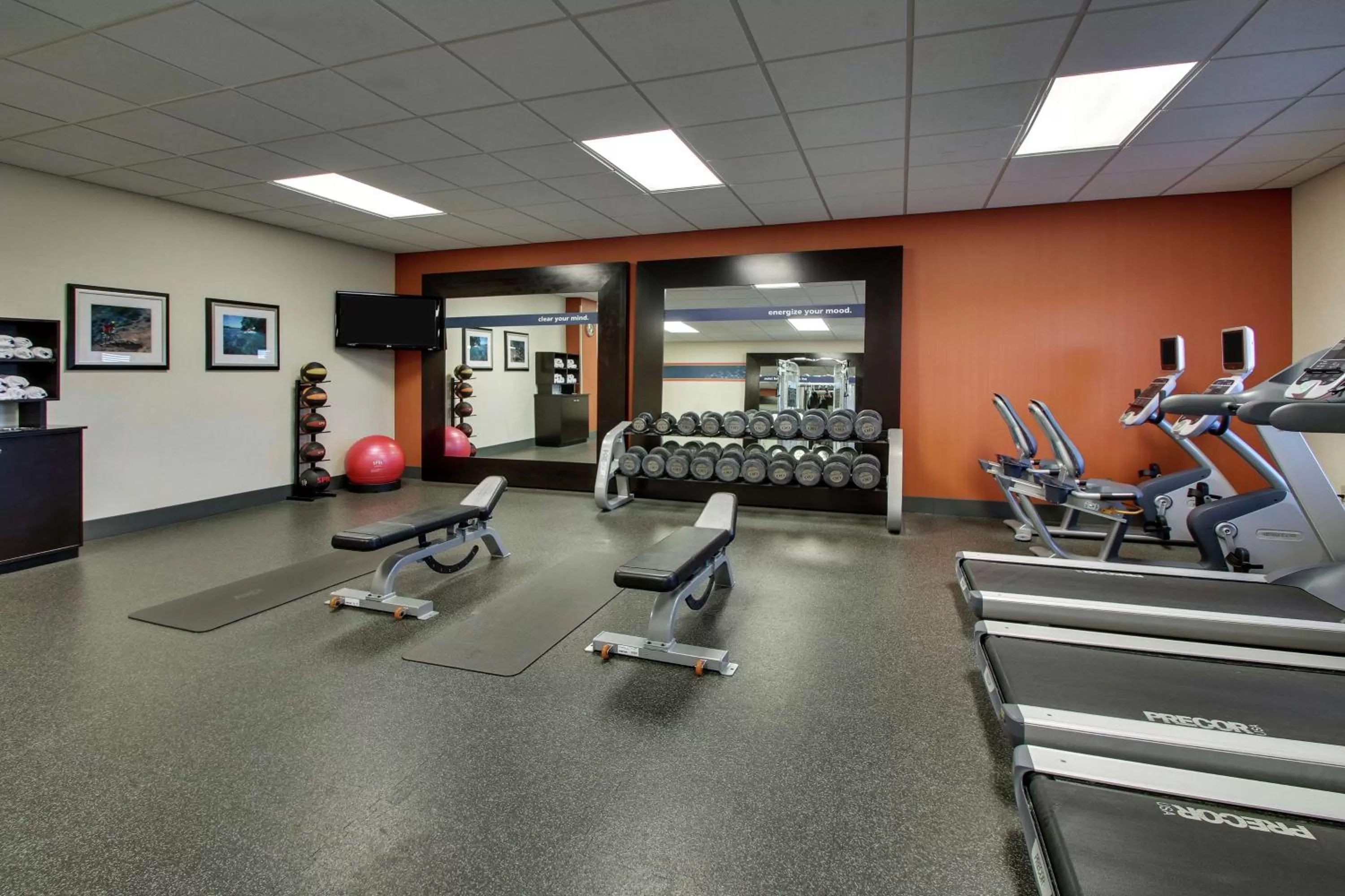 Fitness centre/facilities in Hampton Inn Vernon