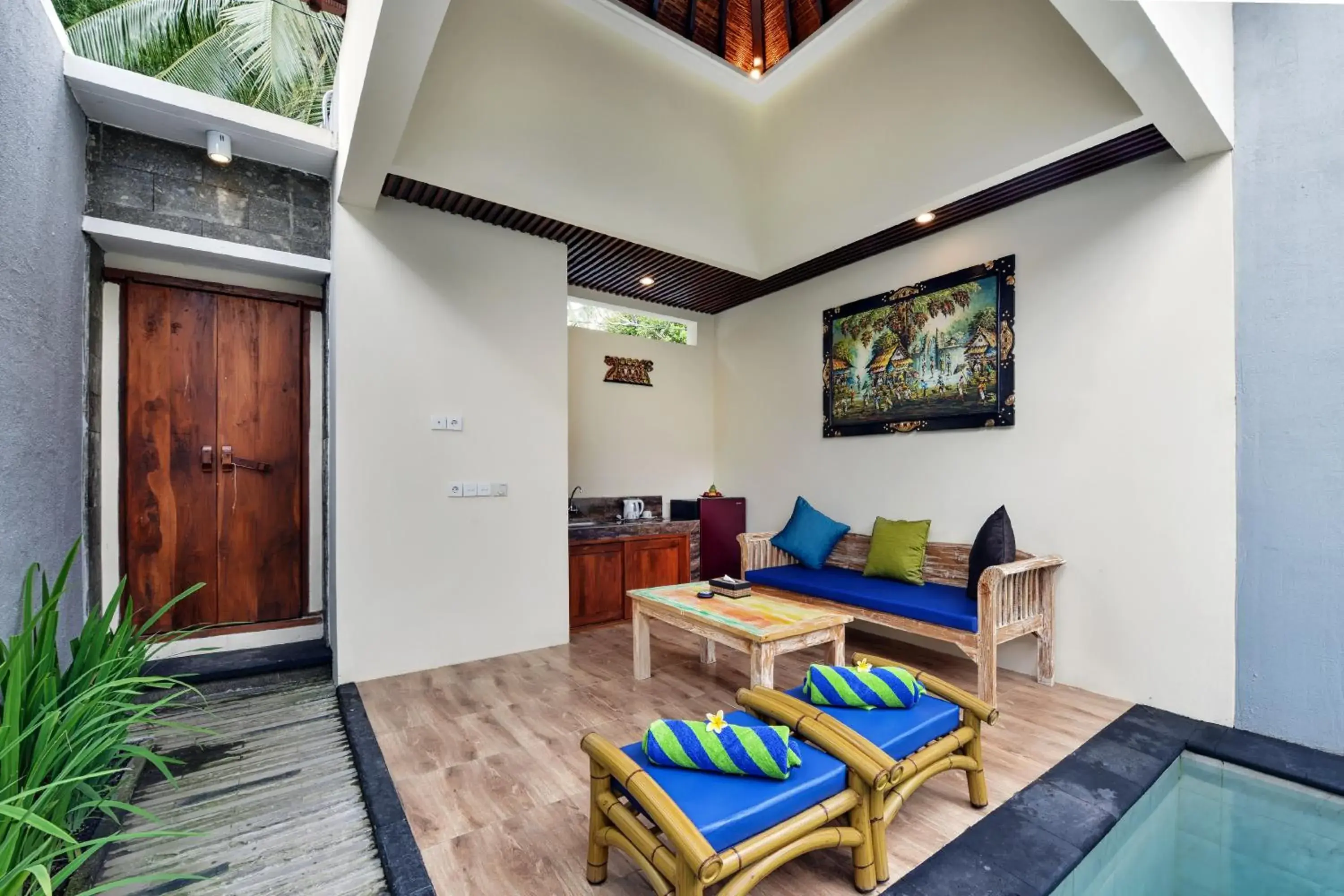 Living room in Yoga Ubud Private Pool Villa Living room in Yoga Ubud Private Pool Villa