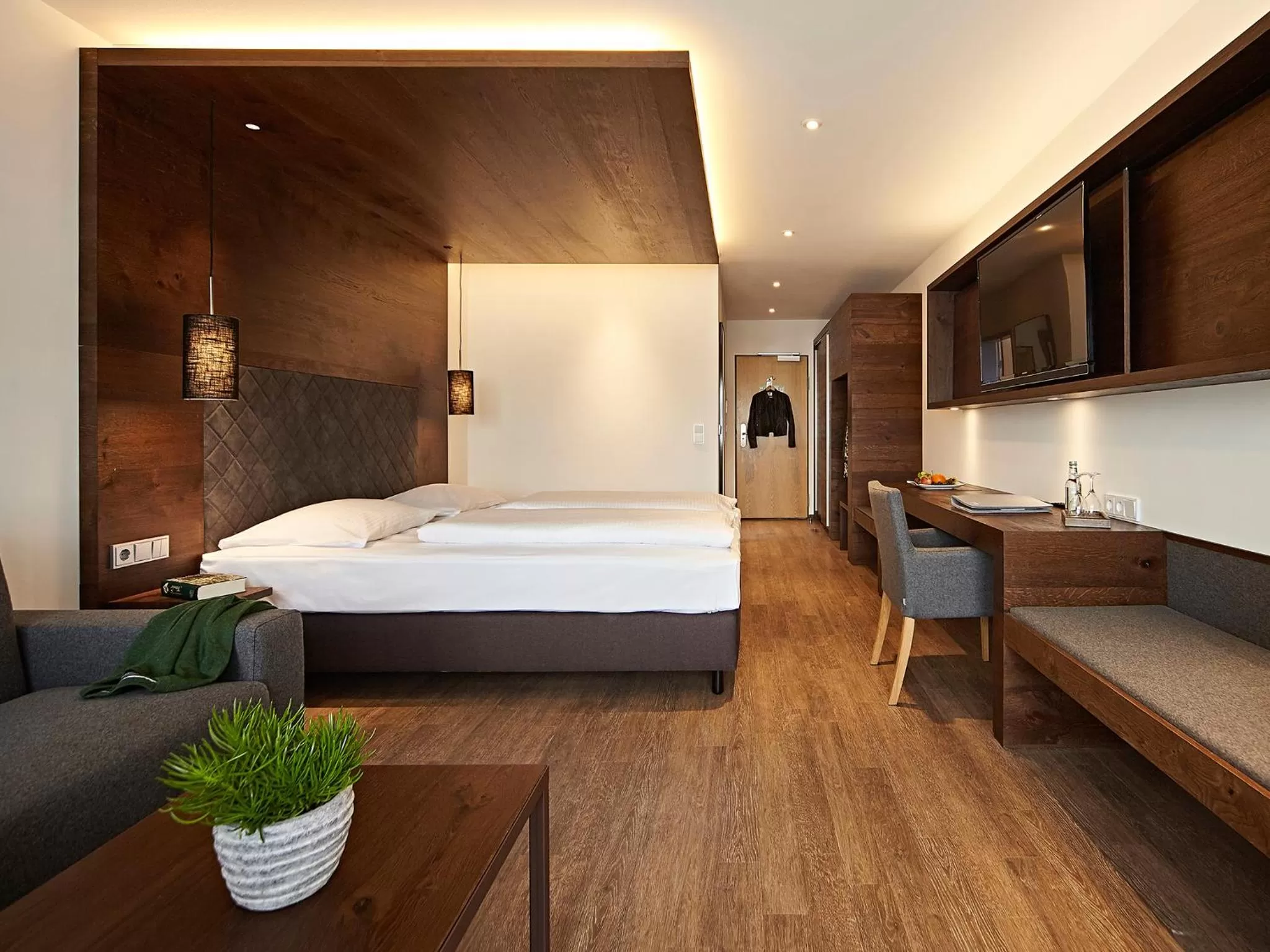 Photo of the whole room, Bed in Hotel Die Krone - Immenstadt-Stein