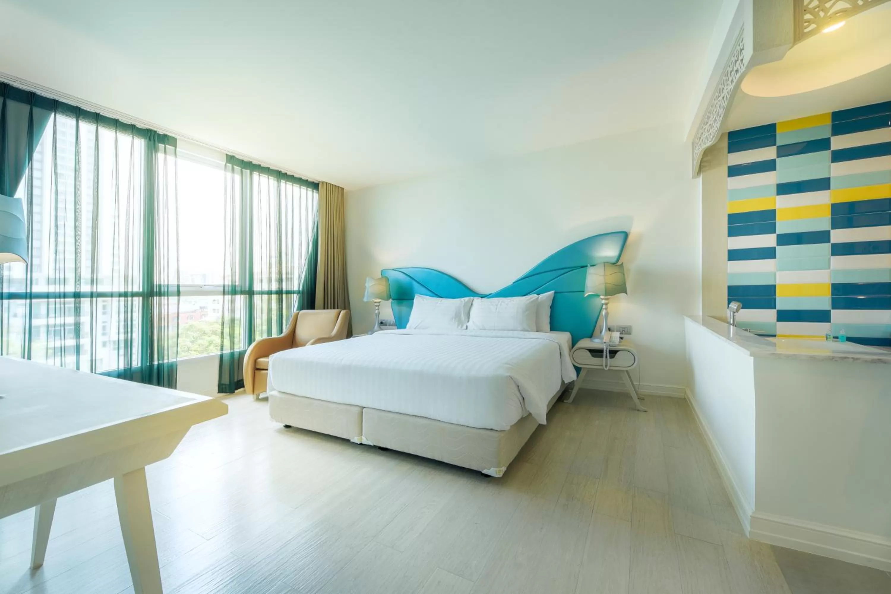 View (from property/room), Bed in Le Tada Parkview Hotel