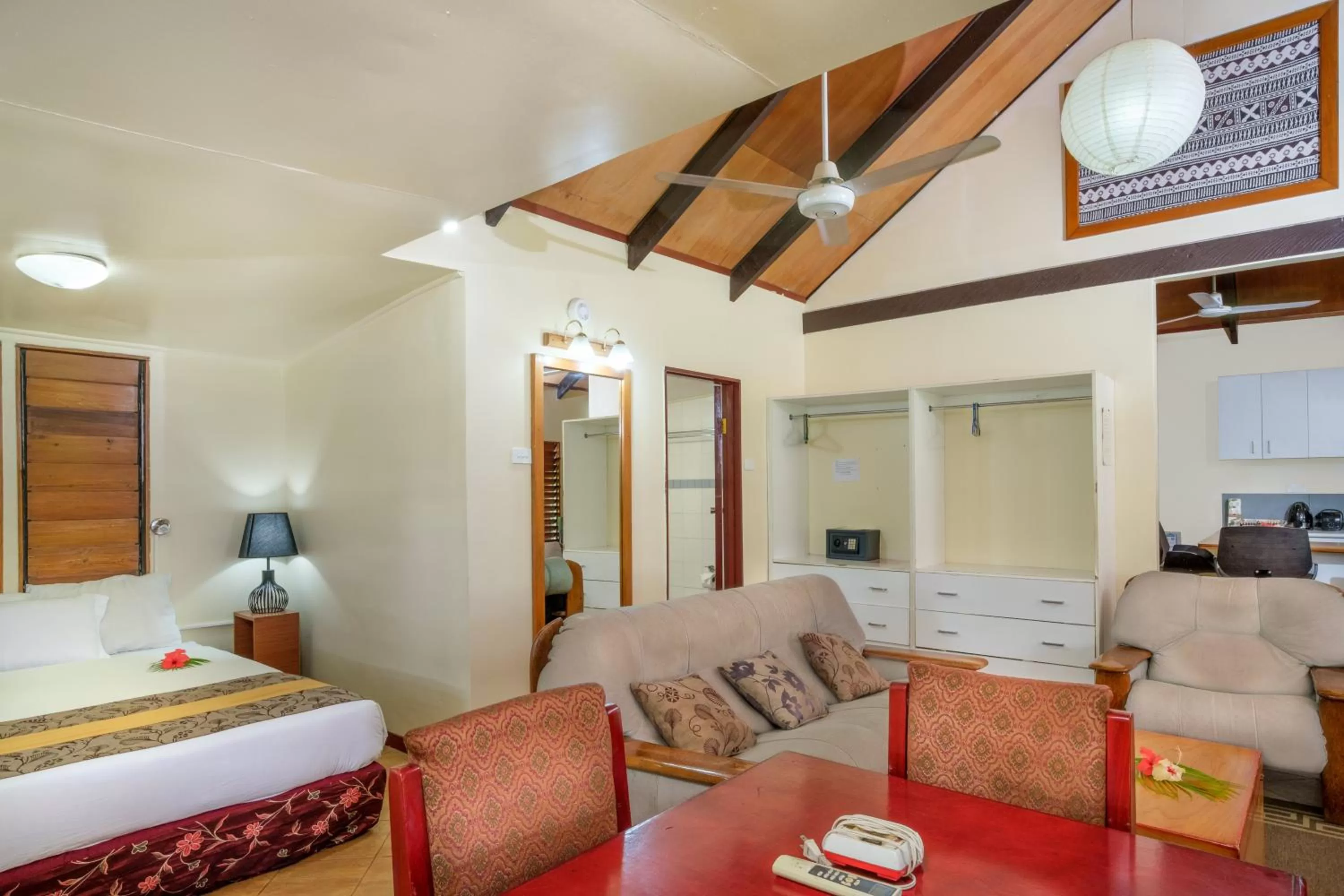 Bed in Club Fiji Resort