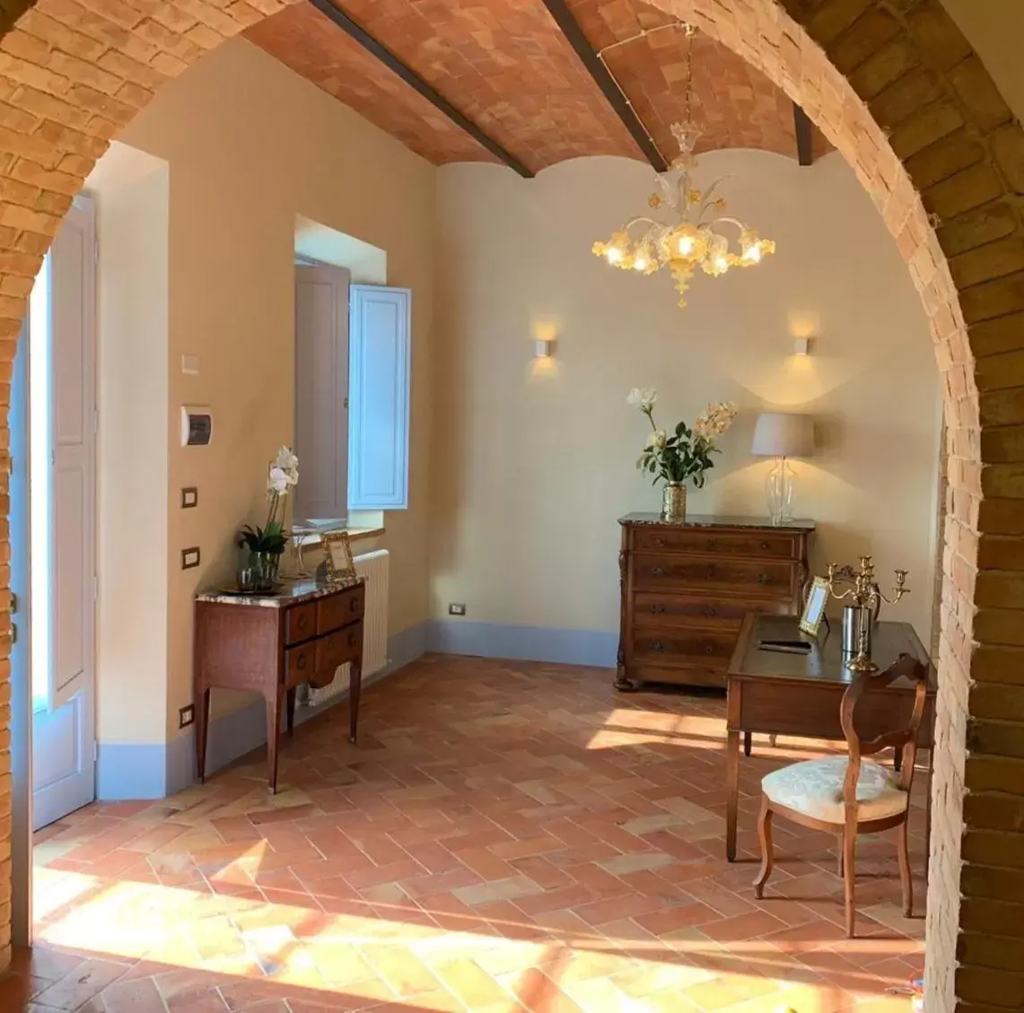 Seating Area in Cordella In Valdorcia Truffle and Olive Oil Resort