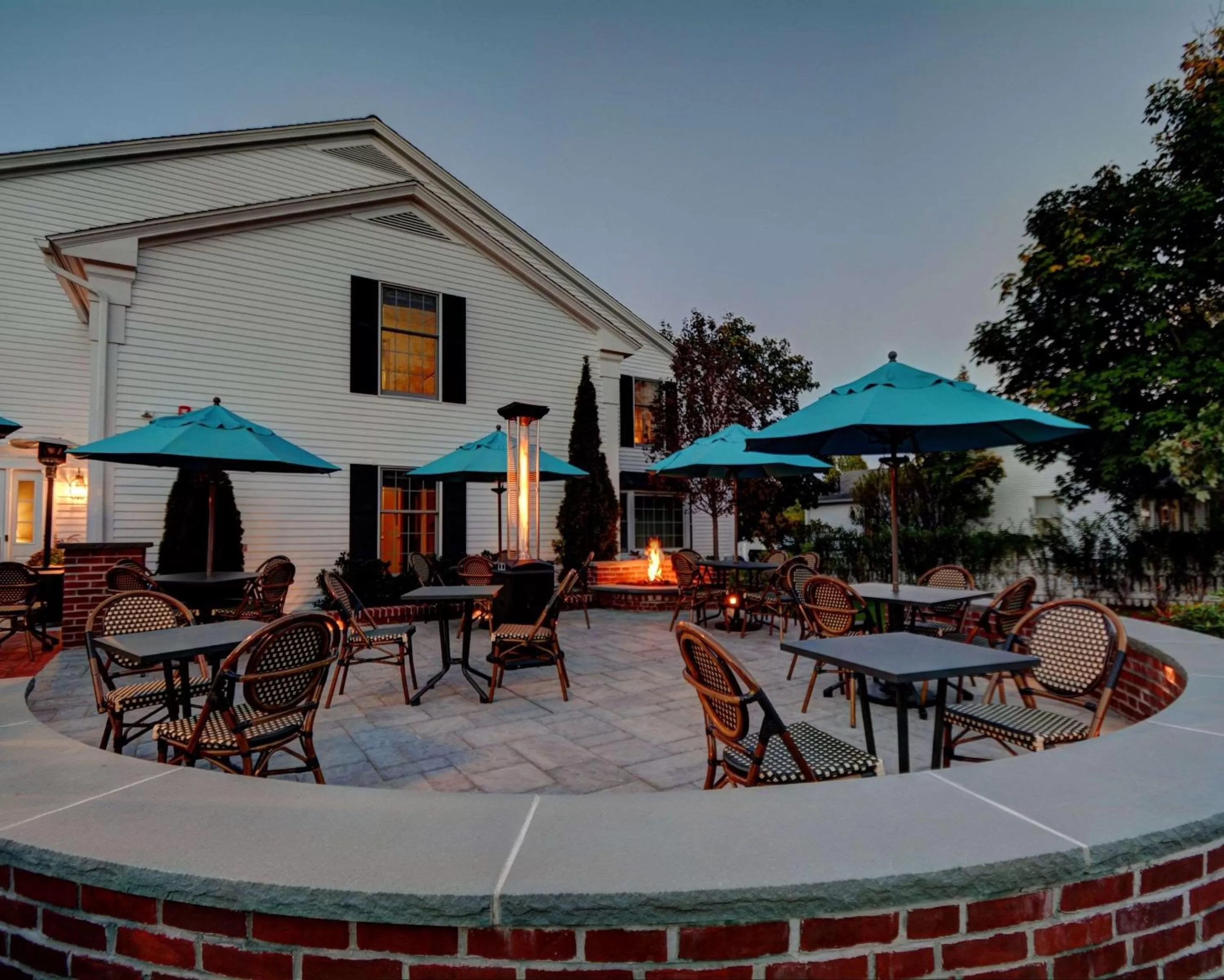Patio in Edgar Hotel Martha's Vineyard, an Ascend Collection Hotel