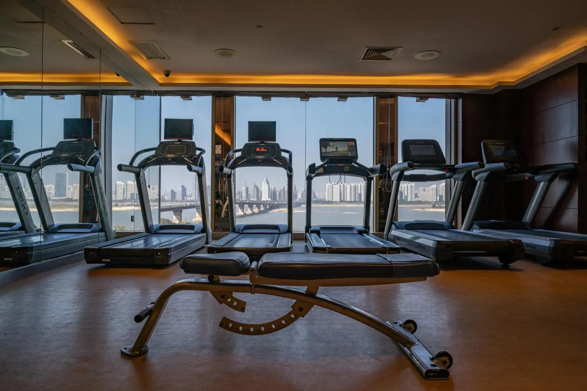 Fitness centre/facilities, Fitness Center/Facilities in Crowne Plaza Nanchang Riverside, an IHG Hotel