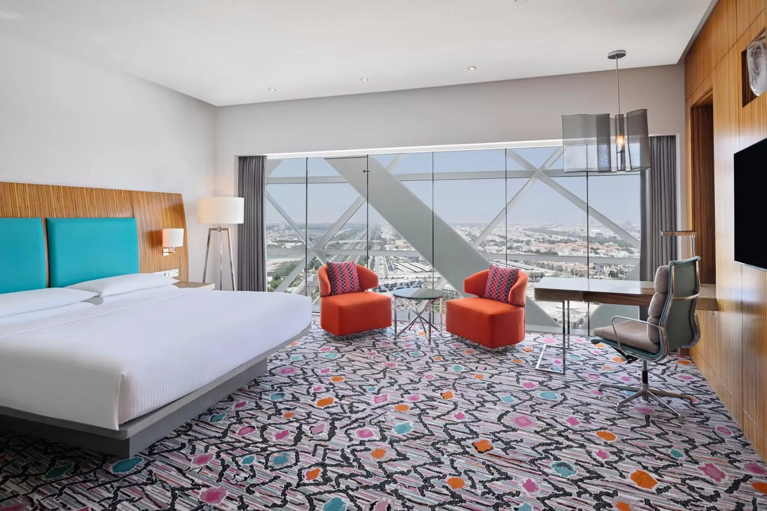 Bed in Andaz Capital Gate Abu Dhabi - a concept by Hyatt