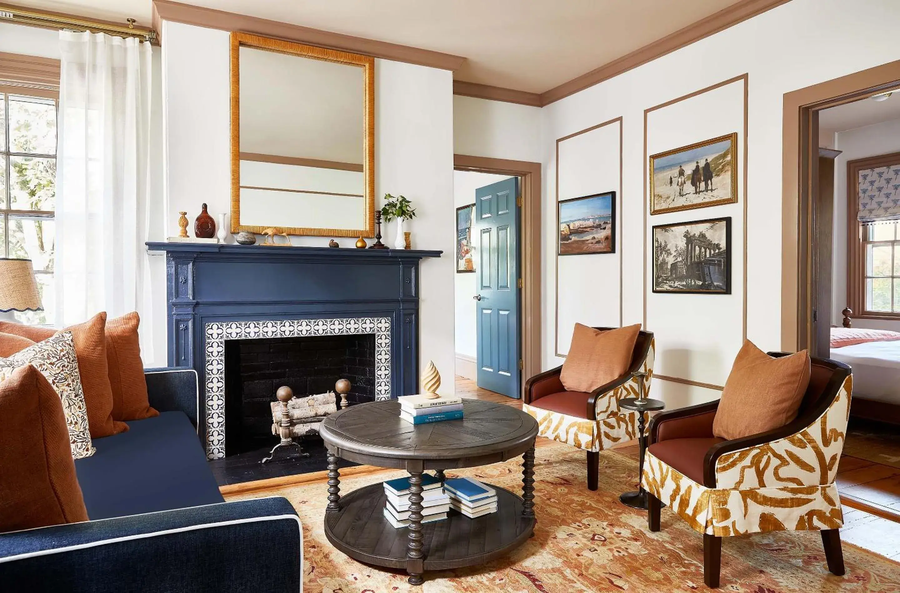 Living room, Seating Area in Blue Iris by Life House