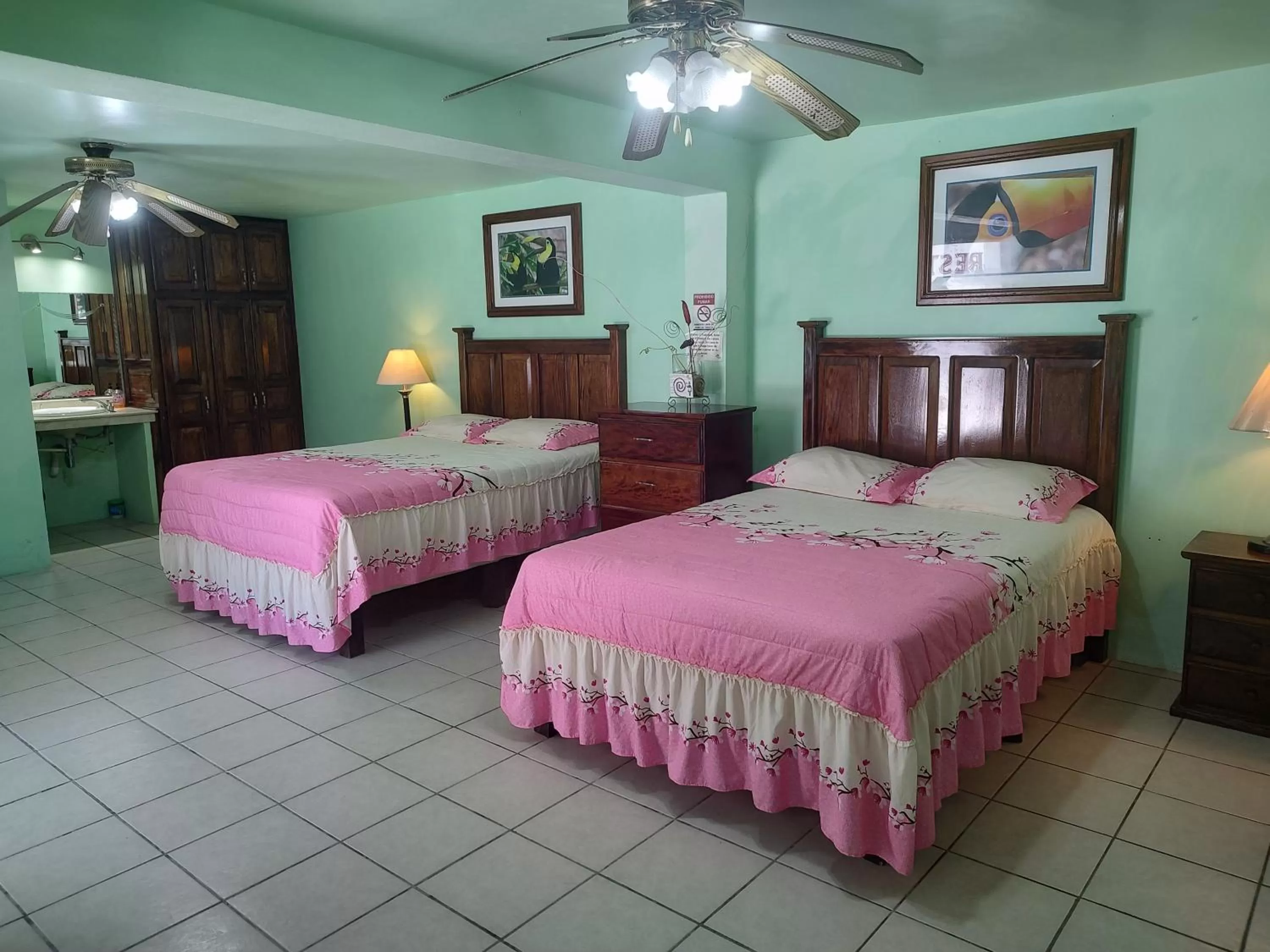 Bed in Freedom Shores "La Gringa" Hotel - Universally Designed