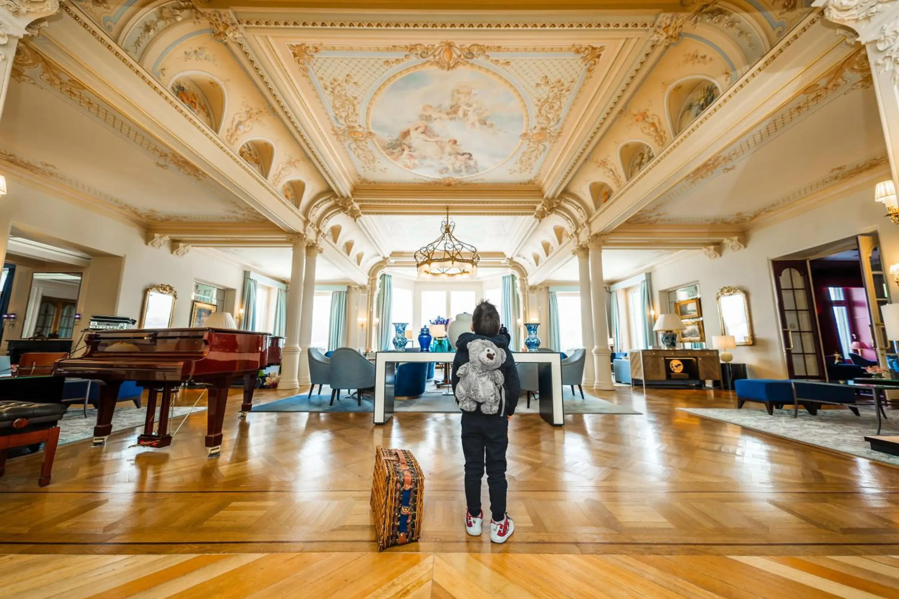 Lobby or reception in Grand Hotel Kronenhof