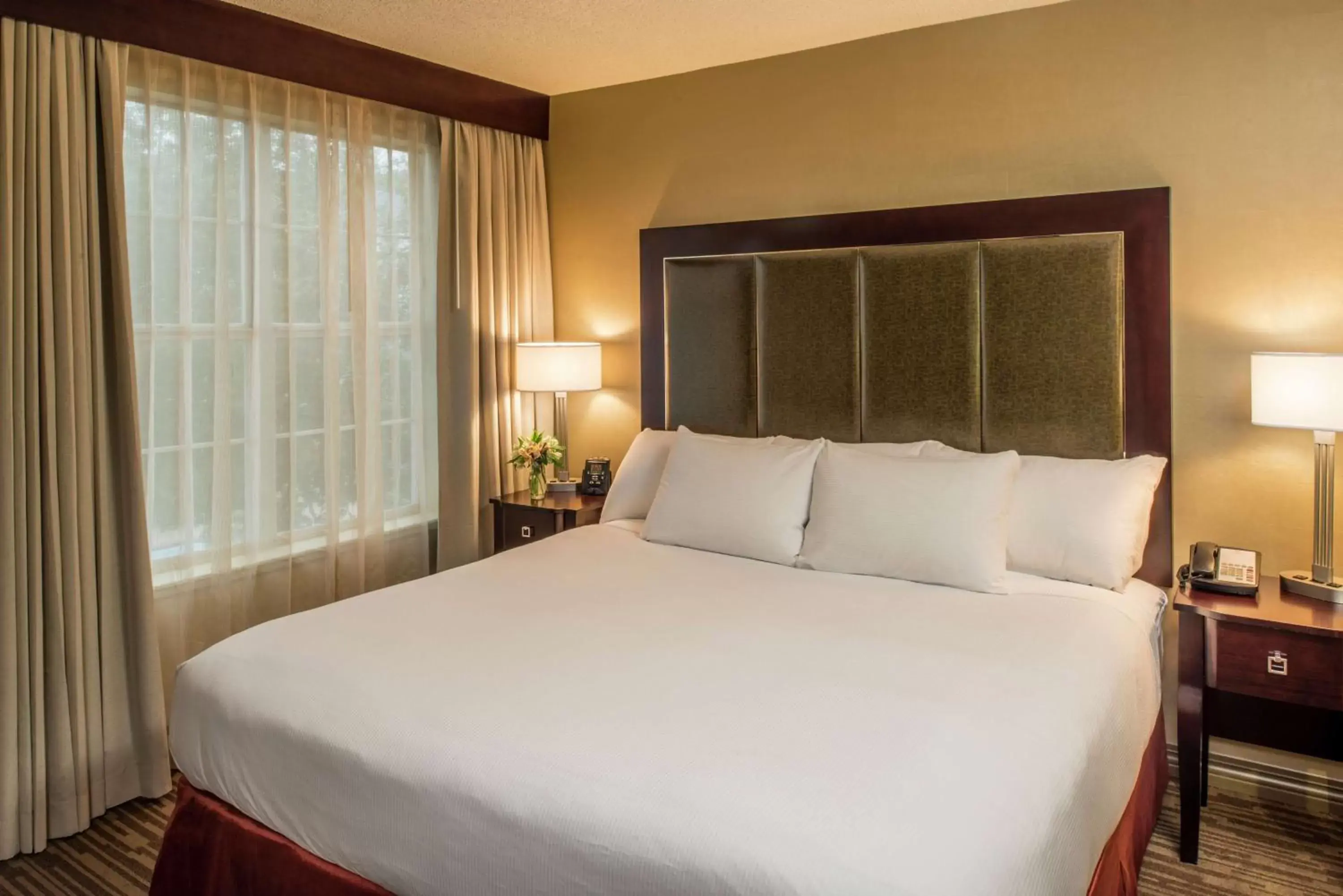 Bed in DoubleTree by Hilton Raleigh Durham Airport at Research Triangle Park