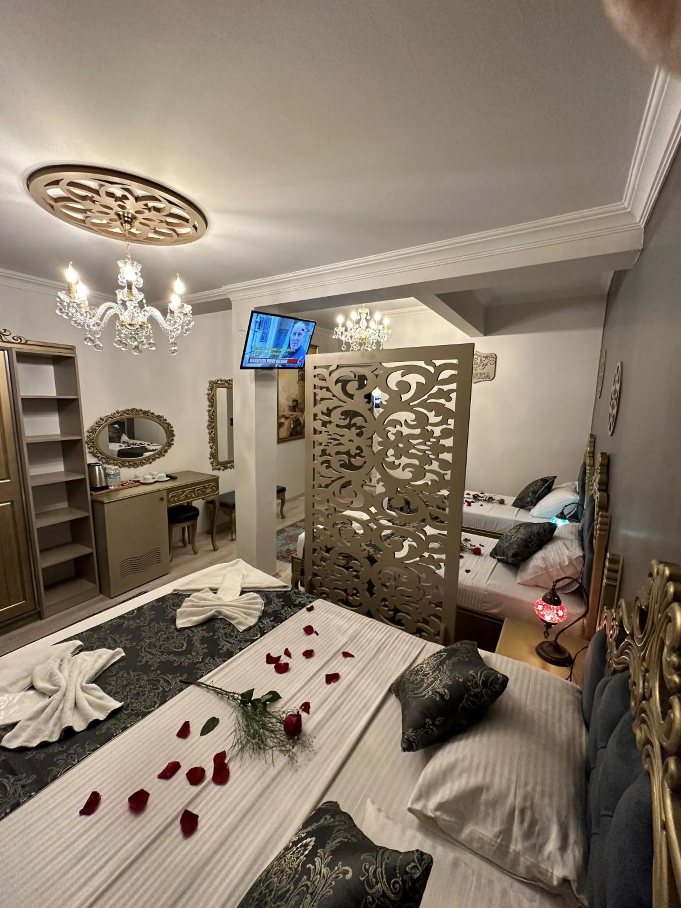 Bed in Ethnica Suites