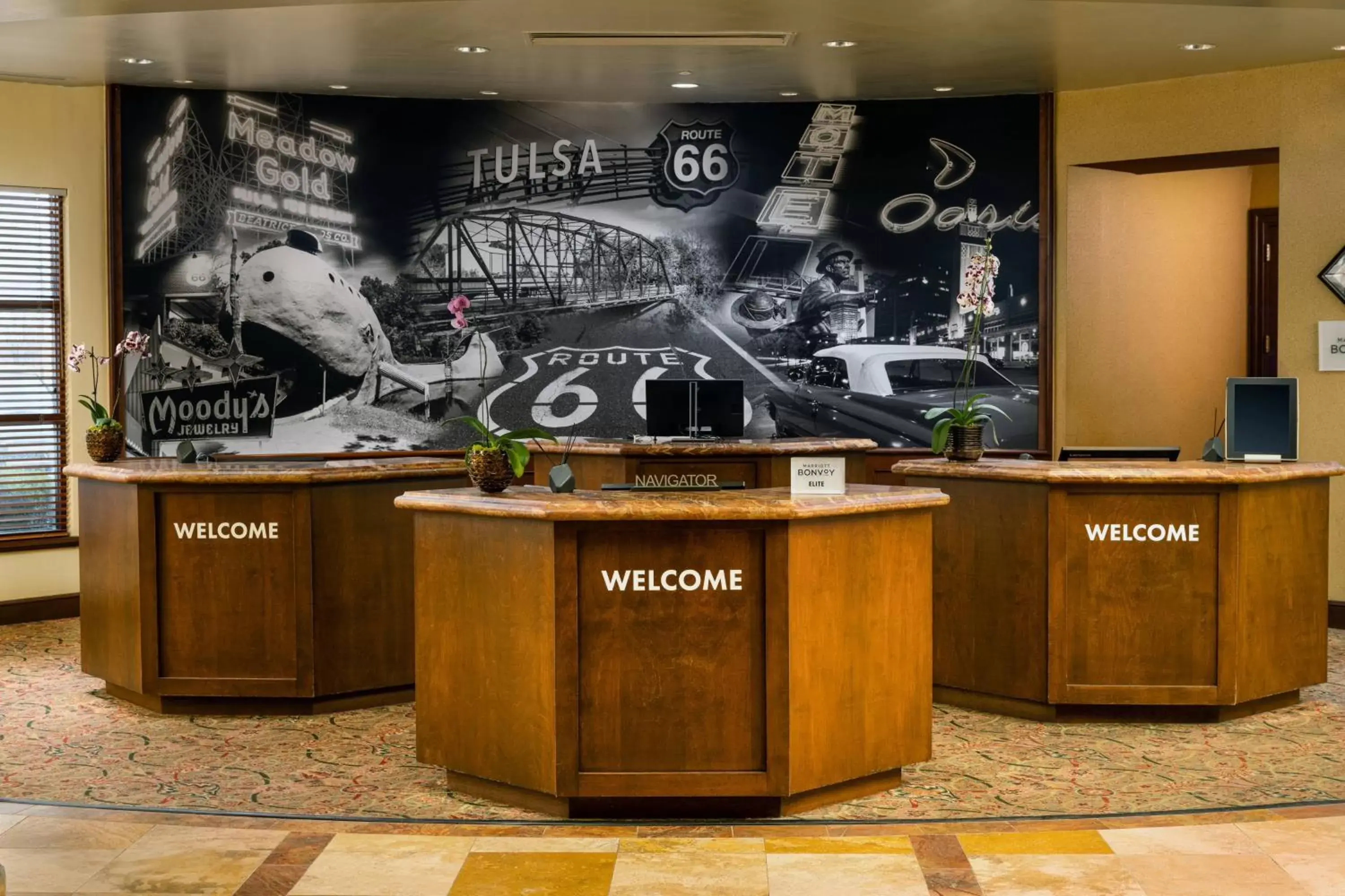 Lobby or reception in Renaissance Tulsa Hotel & Convention Center