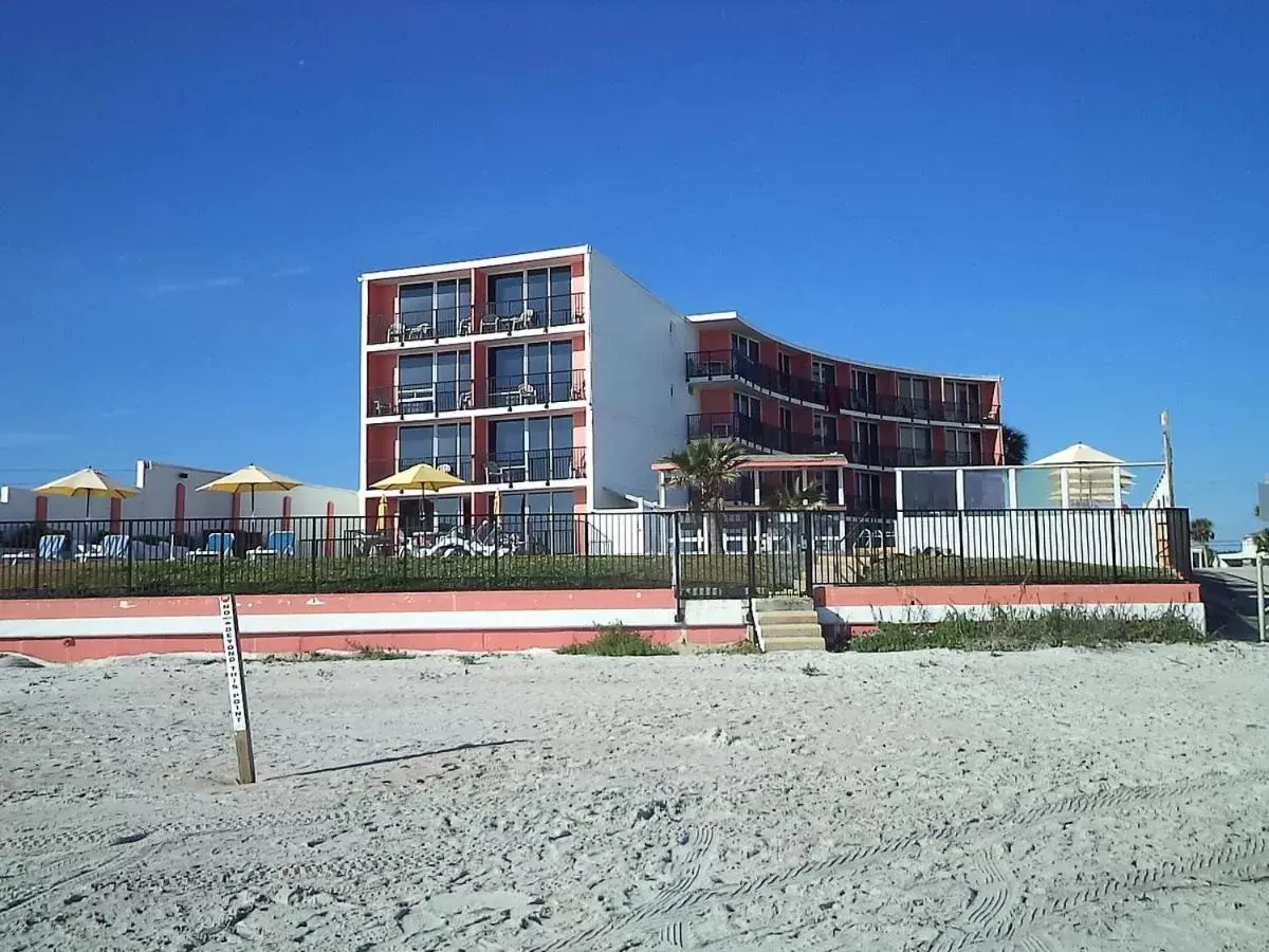 Beach, Property Building in Cove Motel Oceanfront