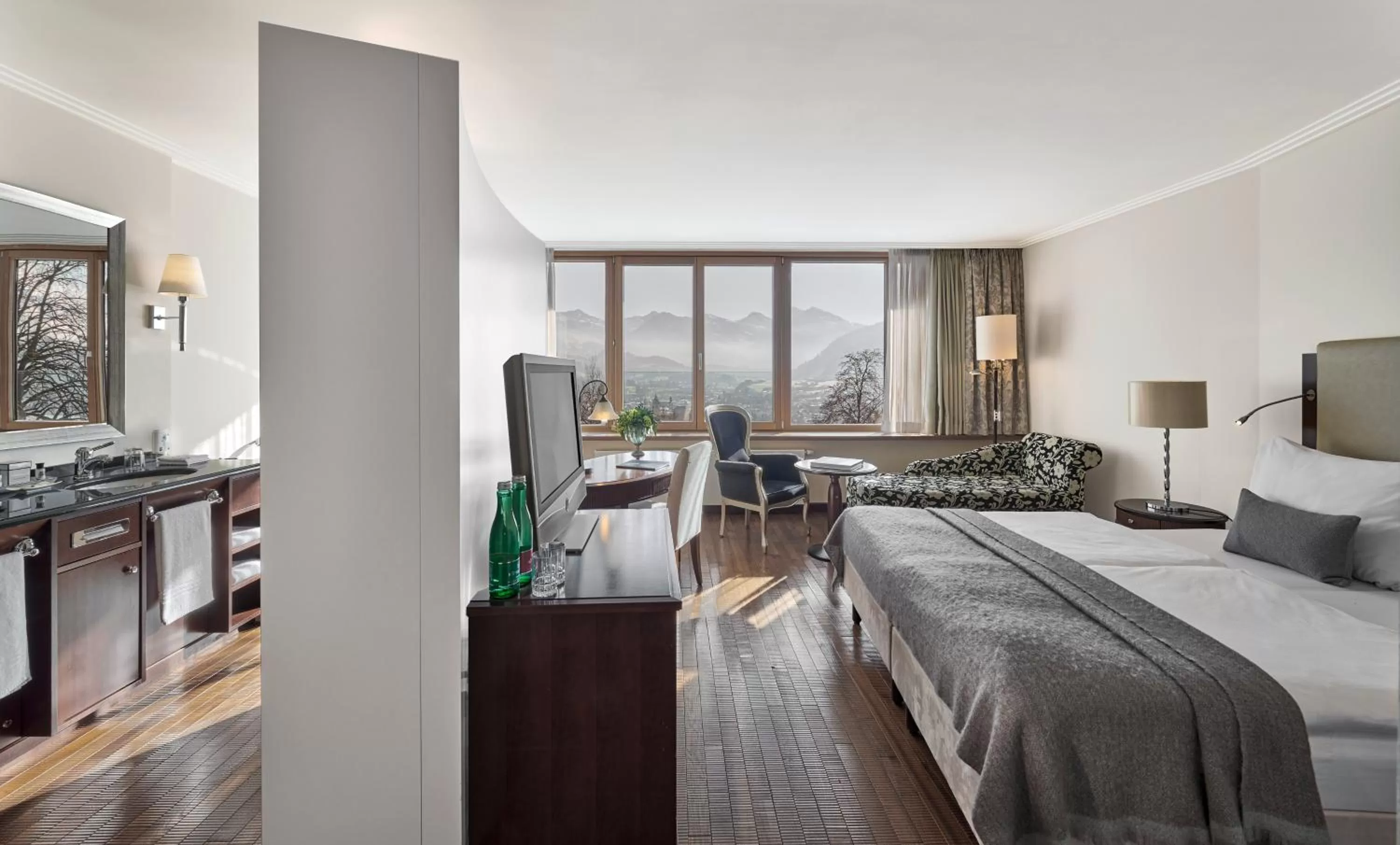 View (from property/room), Bed in Lebenberg Schlosshotel-Kitzbühel