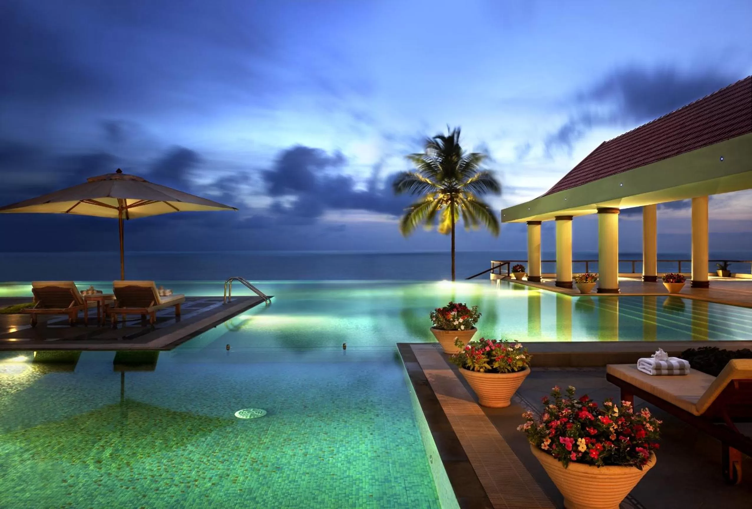 Swimming pool in The Leela Kovalam, A Raviz Hotel