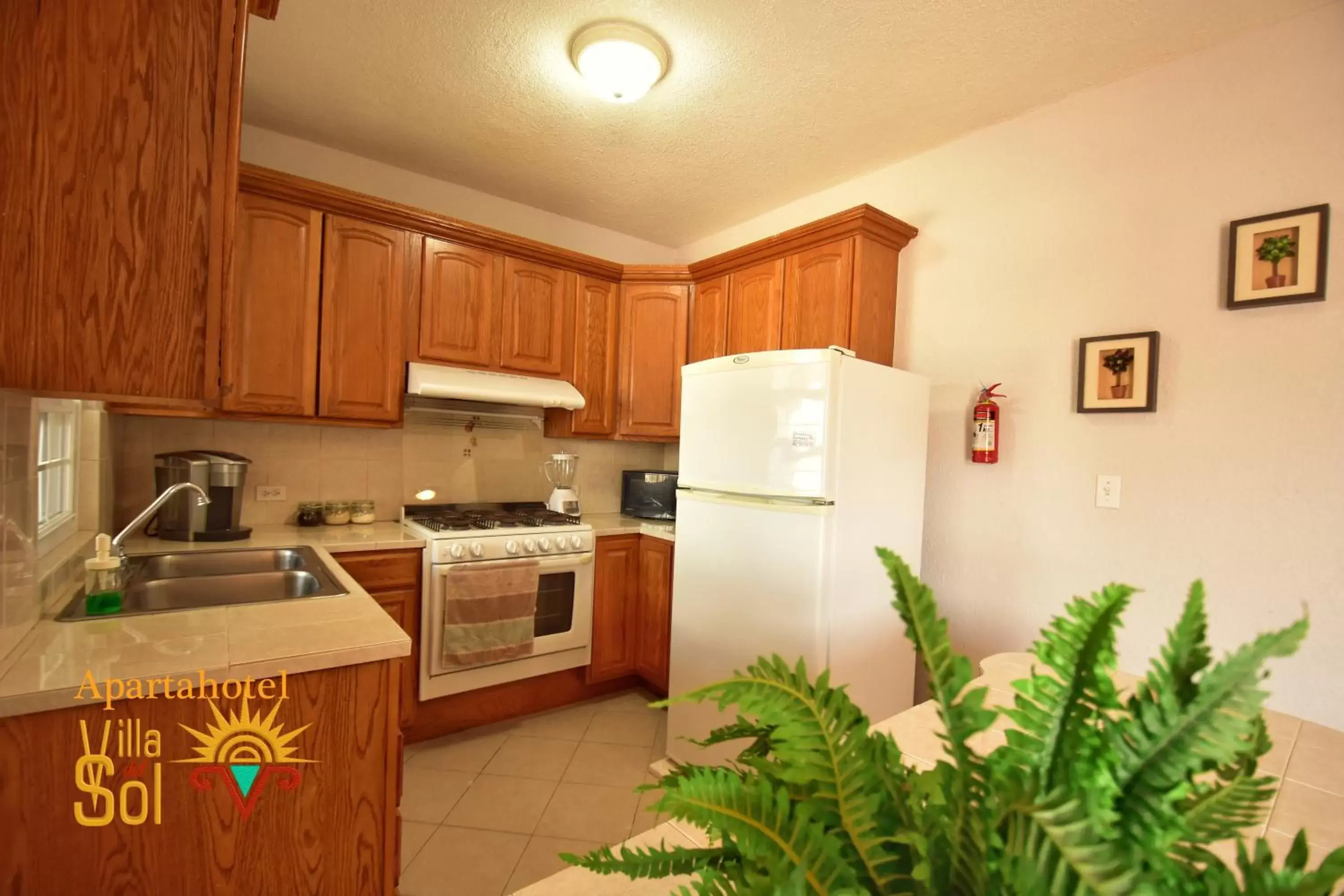 Kitchen/Kitchenette in Villa Del Sol