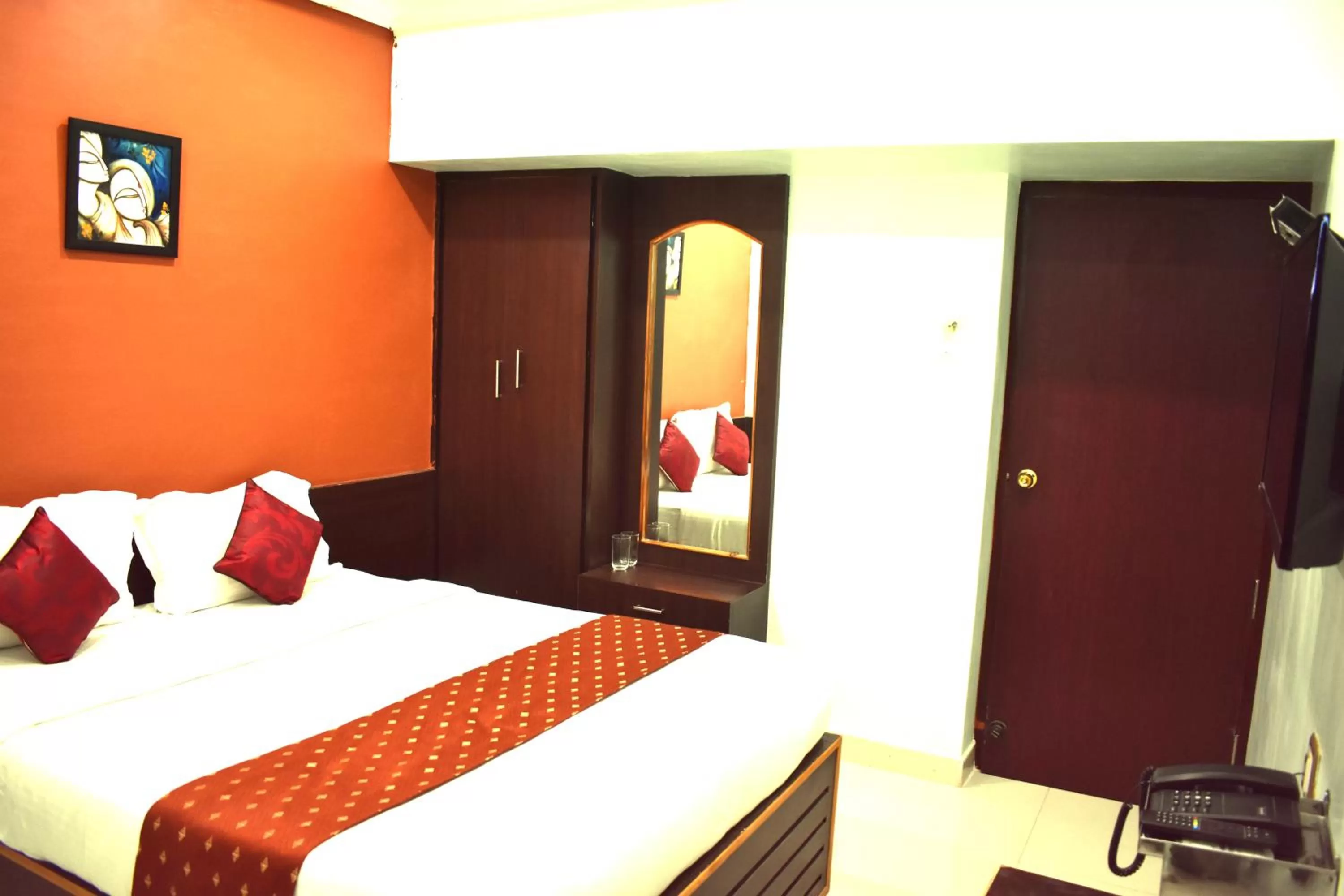 Bed in Hotel Apple Park Inn