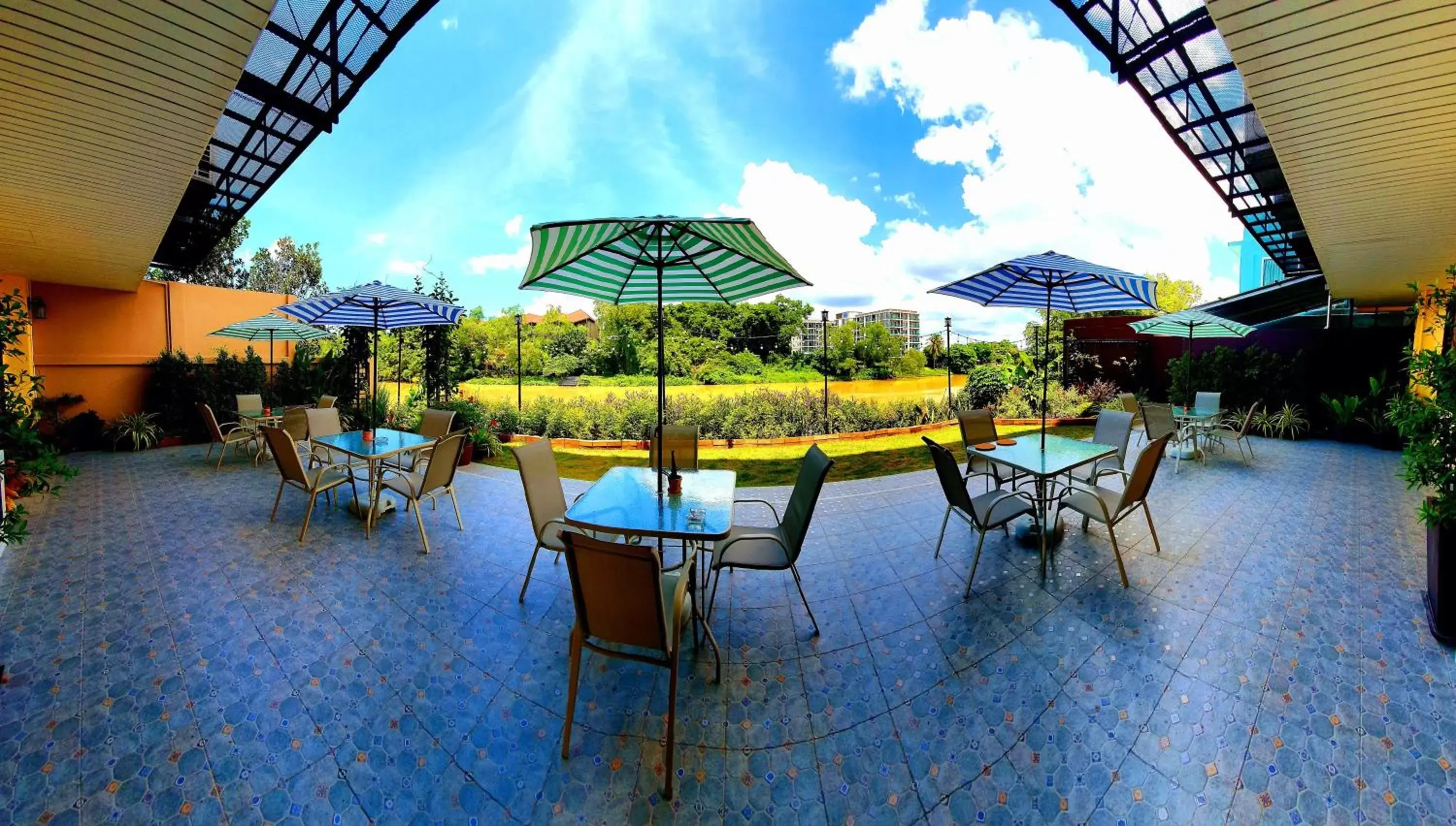 Garden view in USABAI Riverside Boutique Hotel Garden view in USABAI Riverside Boutique Hotel