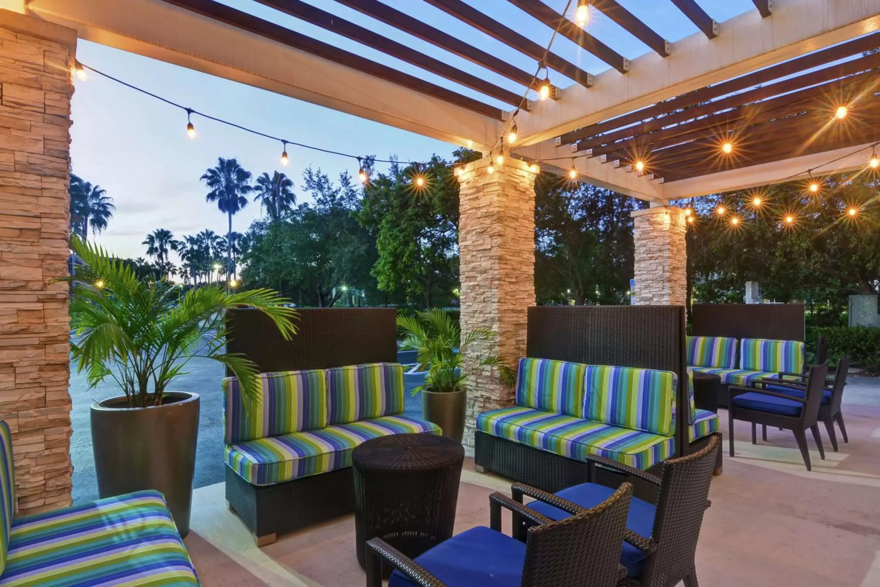 Patio in Home2 Suites by Hilton Miramar Ft. Lauderdale