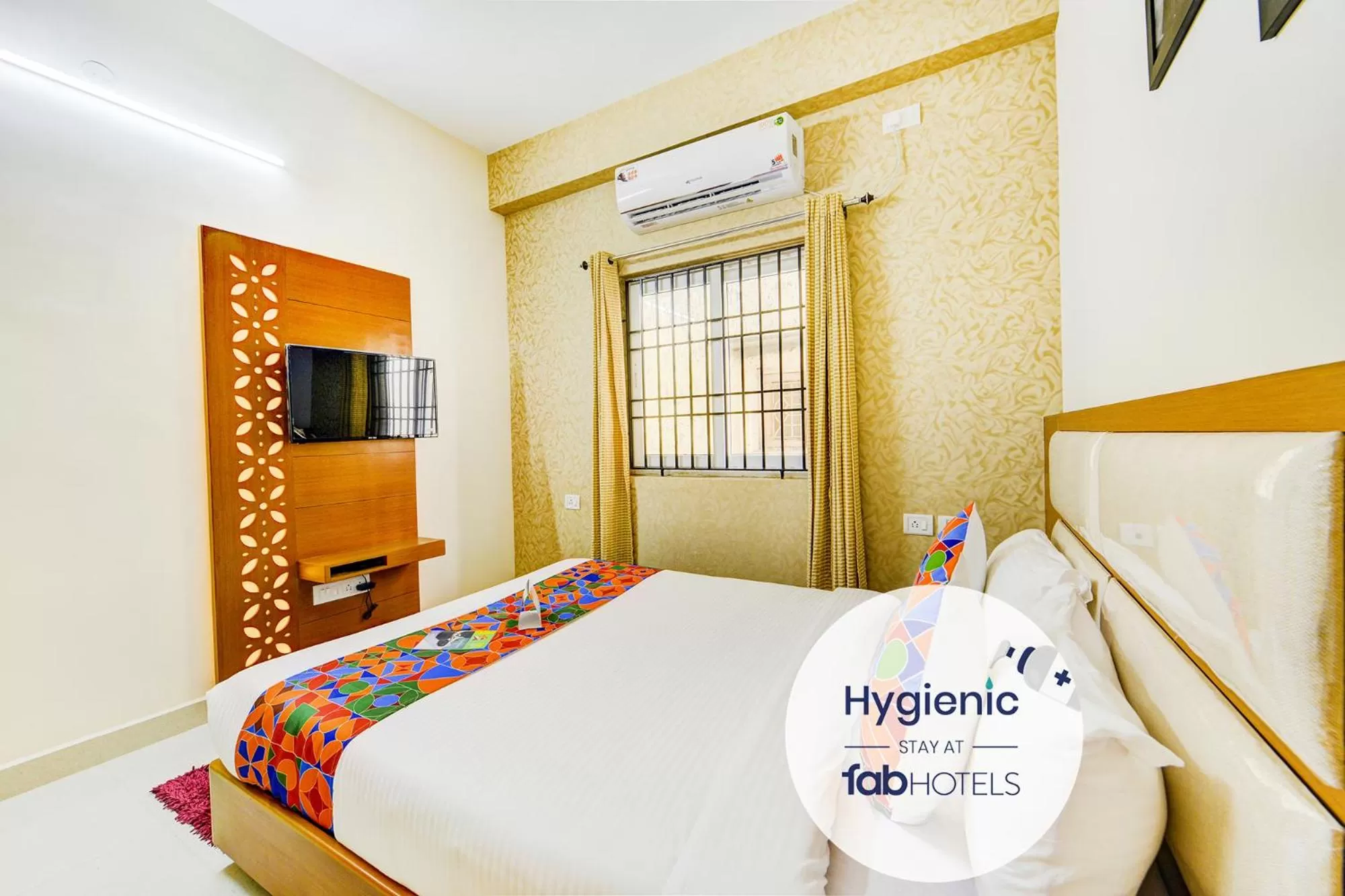 Bedroom, Bed in FabHotel Sky Bay Residency - Near Kodambakkam Railway Station