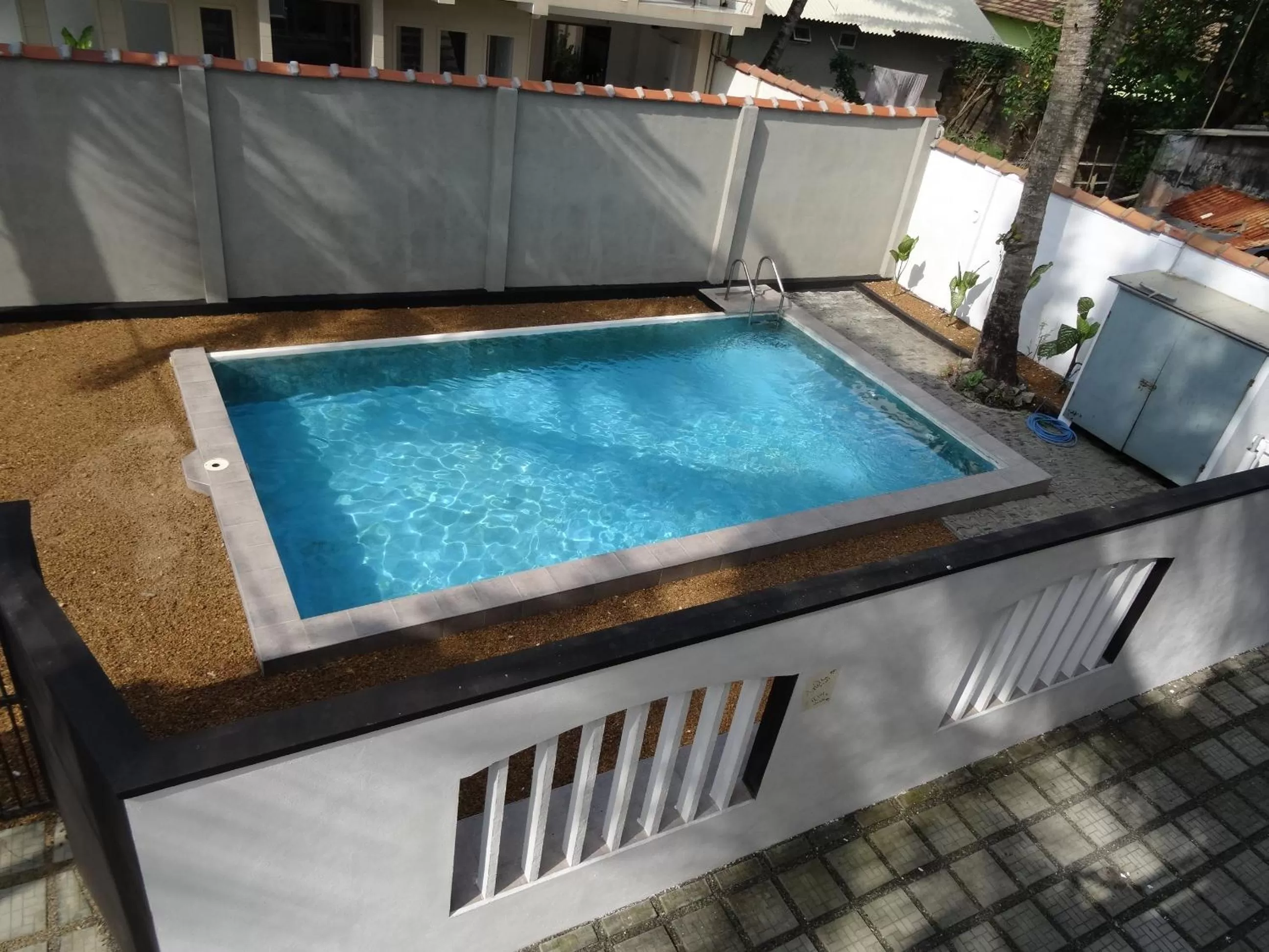 Pool view in Amssler Beach Stay