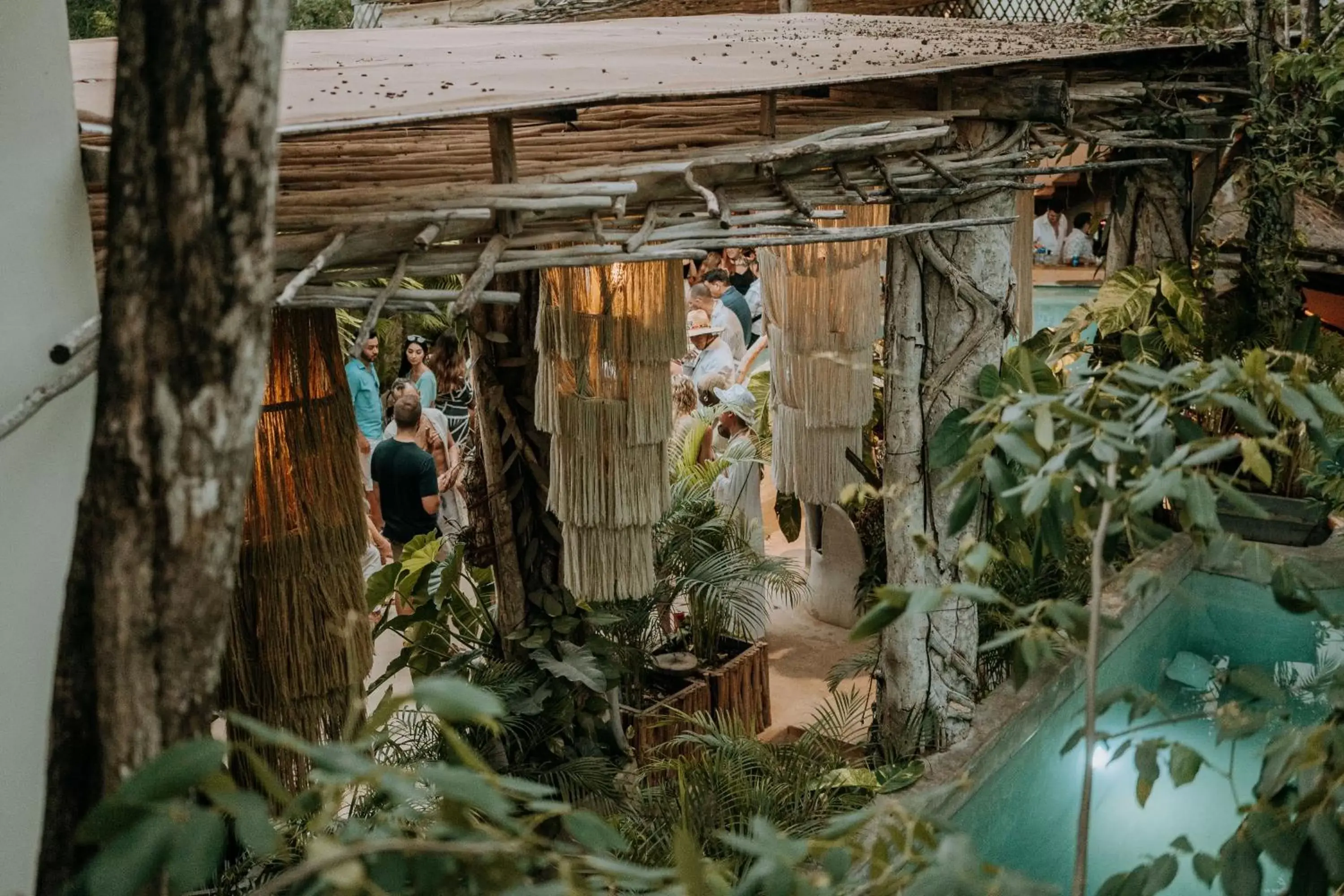 People in Orchid House Tulum