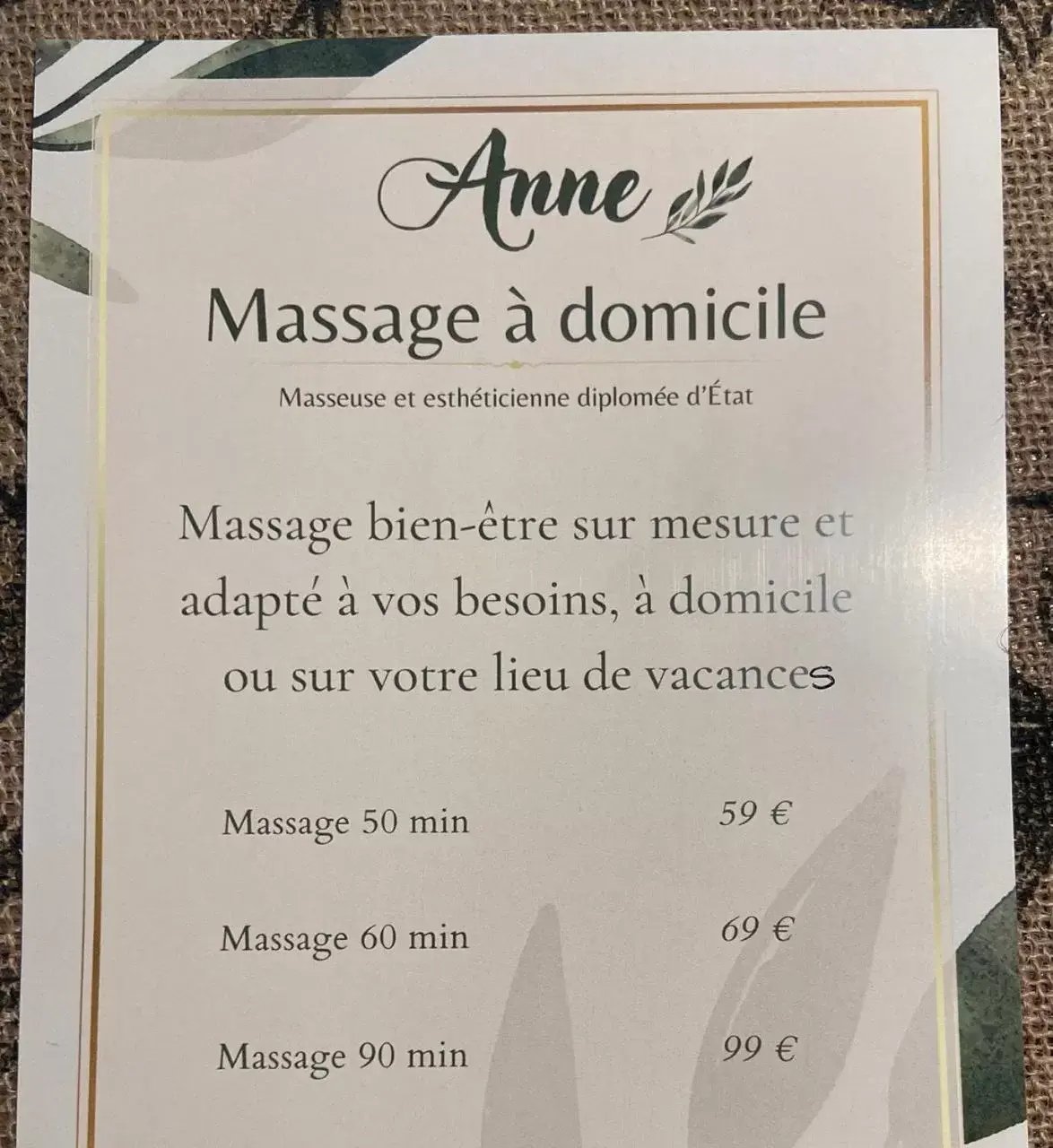 Massage in Le Mas Andoli